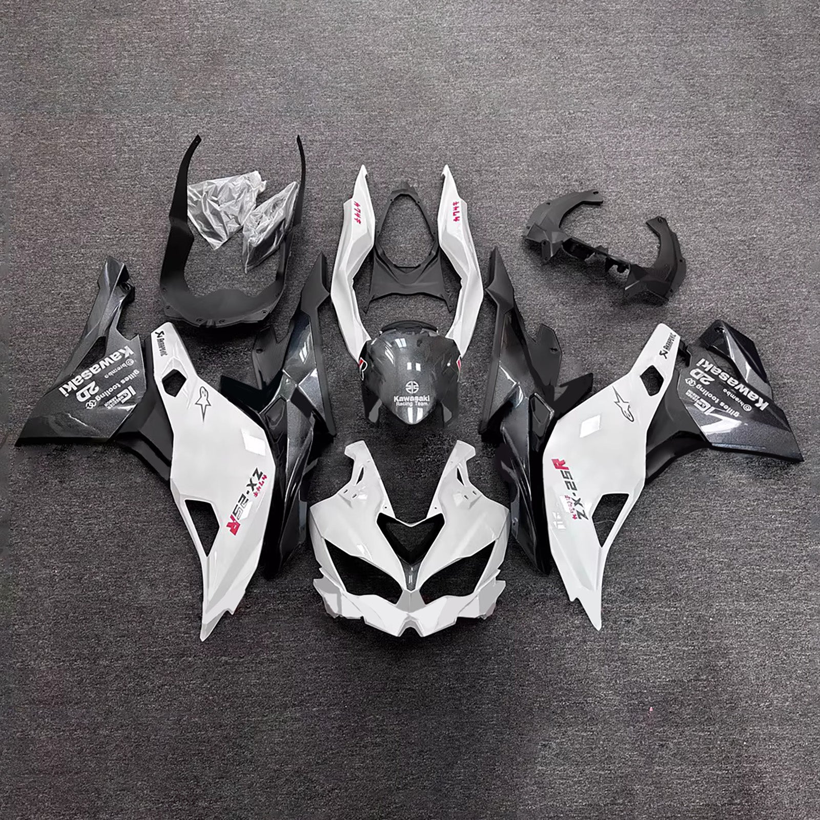 Kit carenatura iniezione adatto per Kawasaki Ninja ZX-25R ZX-4R ZX-4RR 2019-2025