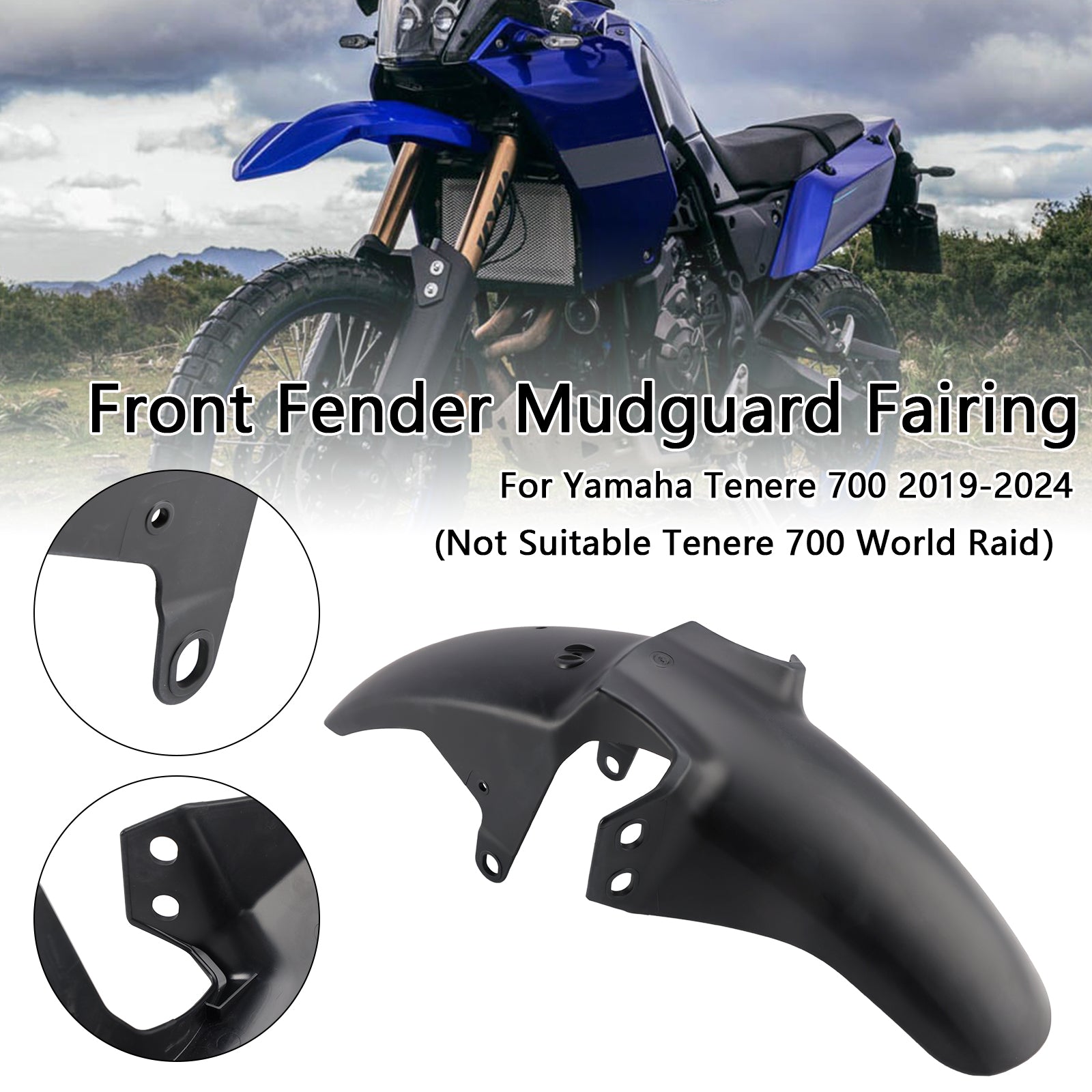2019-2024 Yamaha Tenere 700 Fender Fender Mudguard Fairing