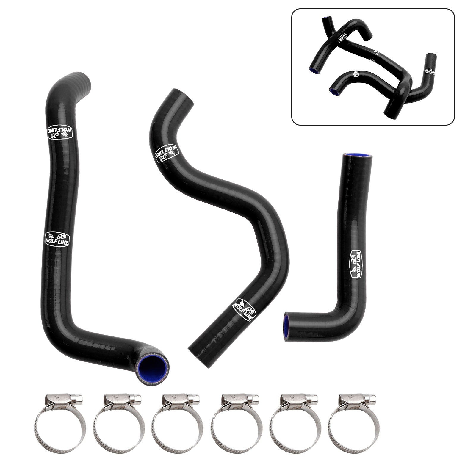 2020-2022 Street Triple 765 R RS Silicone Radiator coolant Hose kit