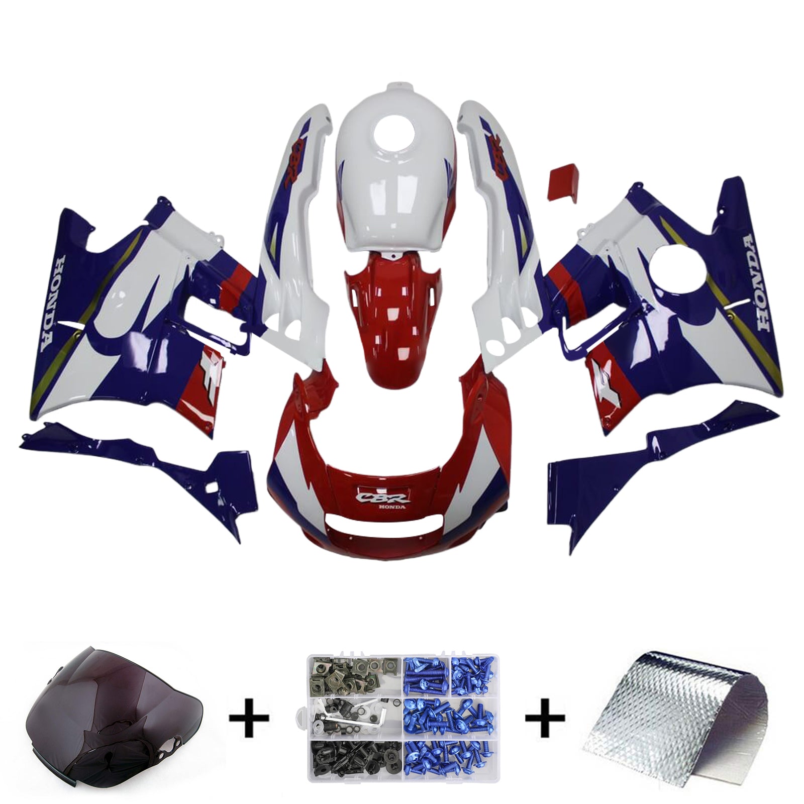 1991-1994 Honda CBR600 F2 Injection Fairing Kit Bodywork Plastic ABS