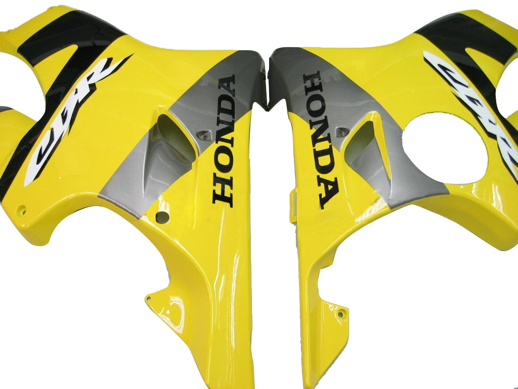 2004-2007 Honda CBR 600 F4i Yellow & Black CBR Racing Fairings Generic