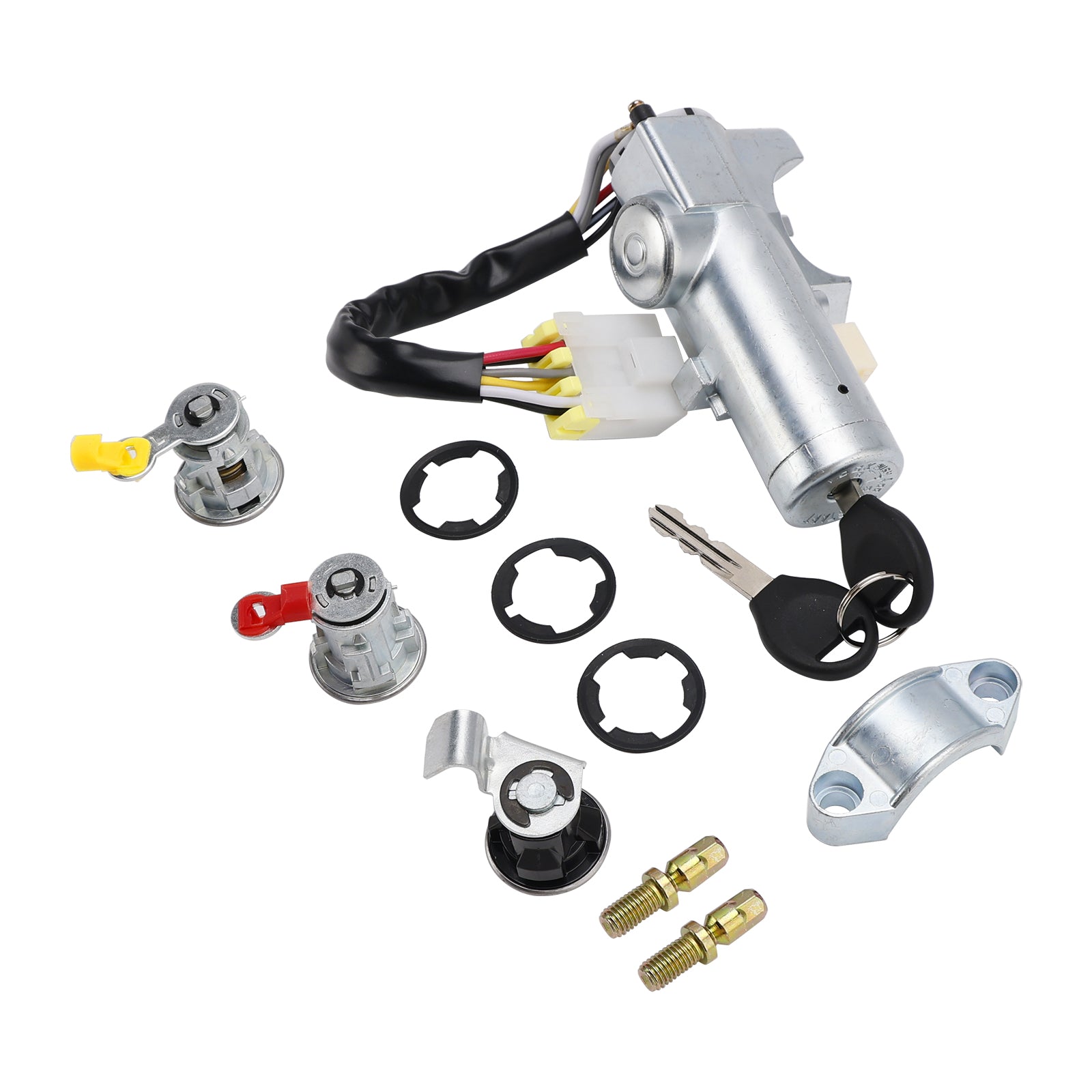 Ignition Barrel Door Lock Kit w/ 2 Keys K9810-2S806 For Nissan Navara D22 1997-2006