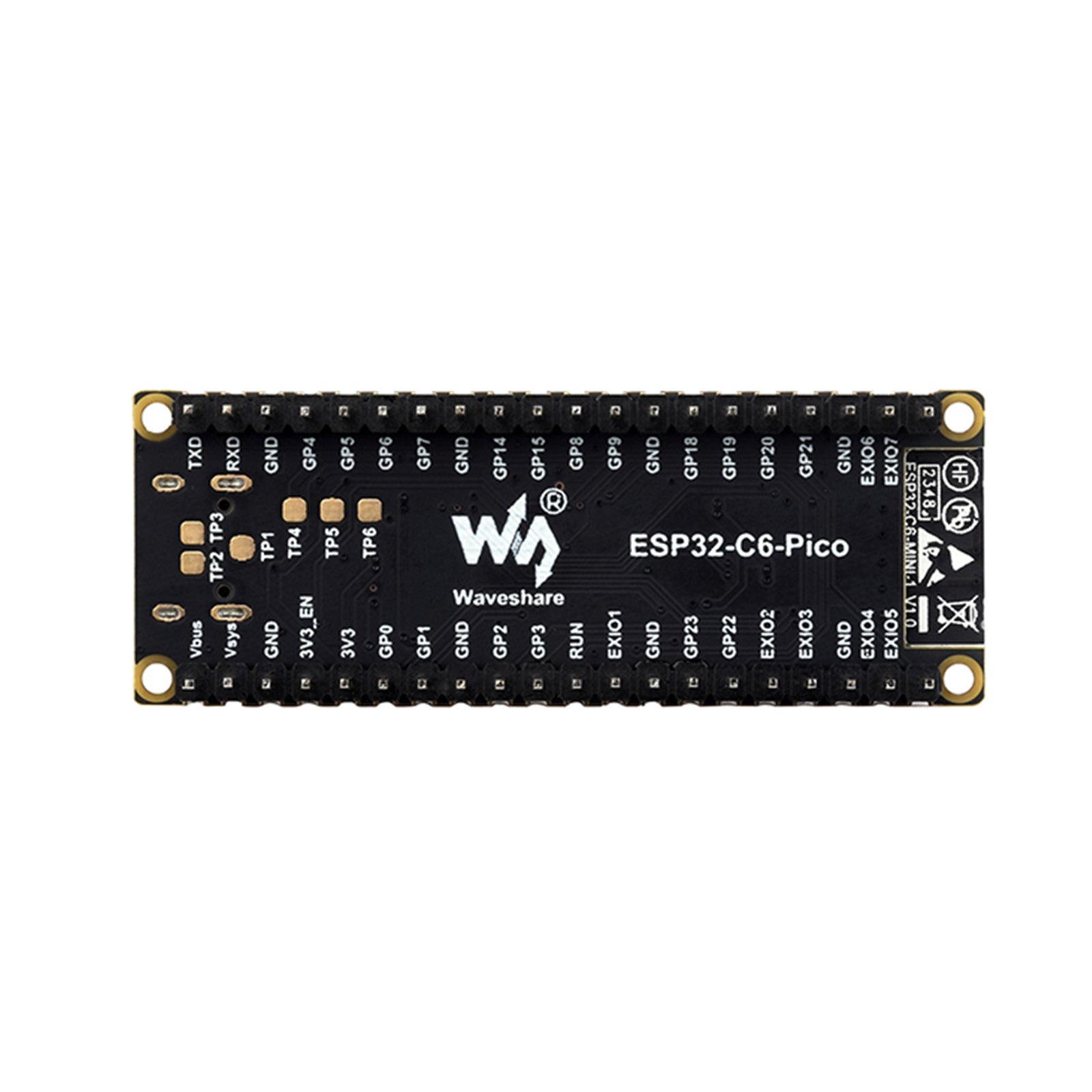 ESP32-C6 Microcontroller-ontwikkelbord 160 MHz Single Core-processor Pi Pico