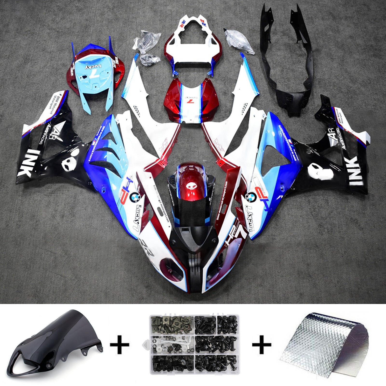 2009-2014 BMW S1000RR vstrekovacia kapotaová súprava Kodework plast ABS