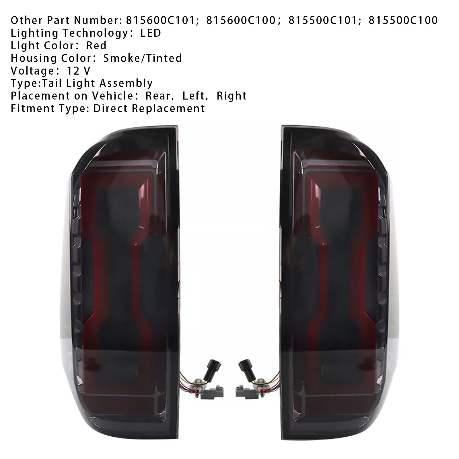 2014-2020 Toyota Tundra vľavo+Zostava LED LED TACK LIGHT 815600C101 815600C100