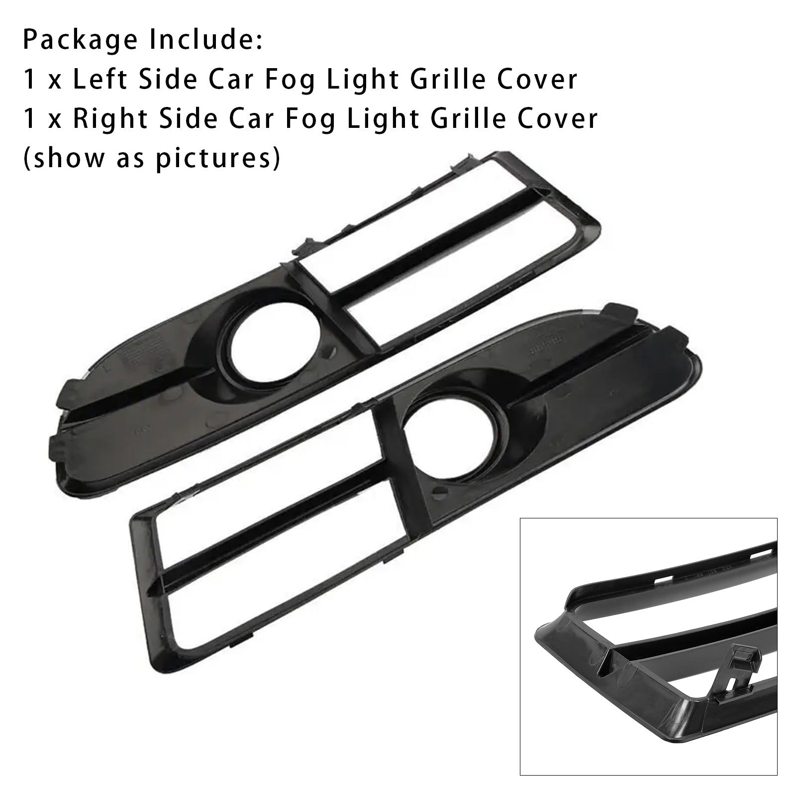 2005-2008 Audi A4 B7 S-LINE S4 1 Par Front Bumper Fog Light Grill Cover Bezel 8E0807681F