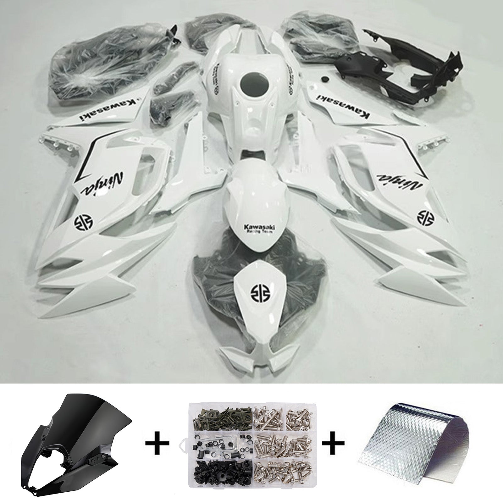 Kit carenatura iniezione Carrozzeria ABS adatto per Kawasaki ER-6F Ninja650 2020-2025