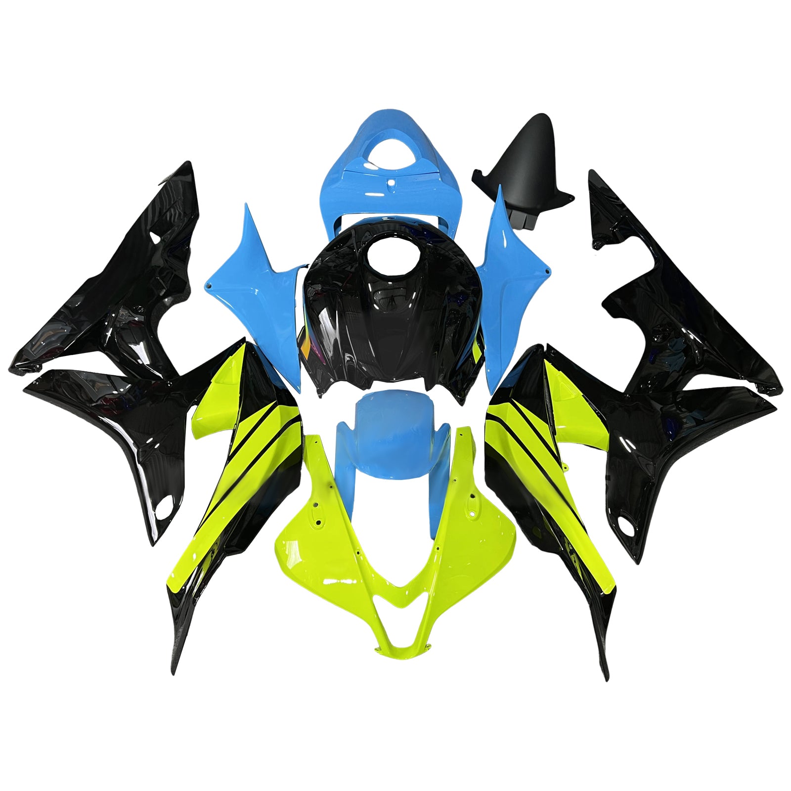 Injektionsmässa Kit Bodywork Plastic ABS för Honda CBR600RR 2007-2008 F5