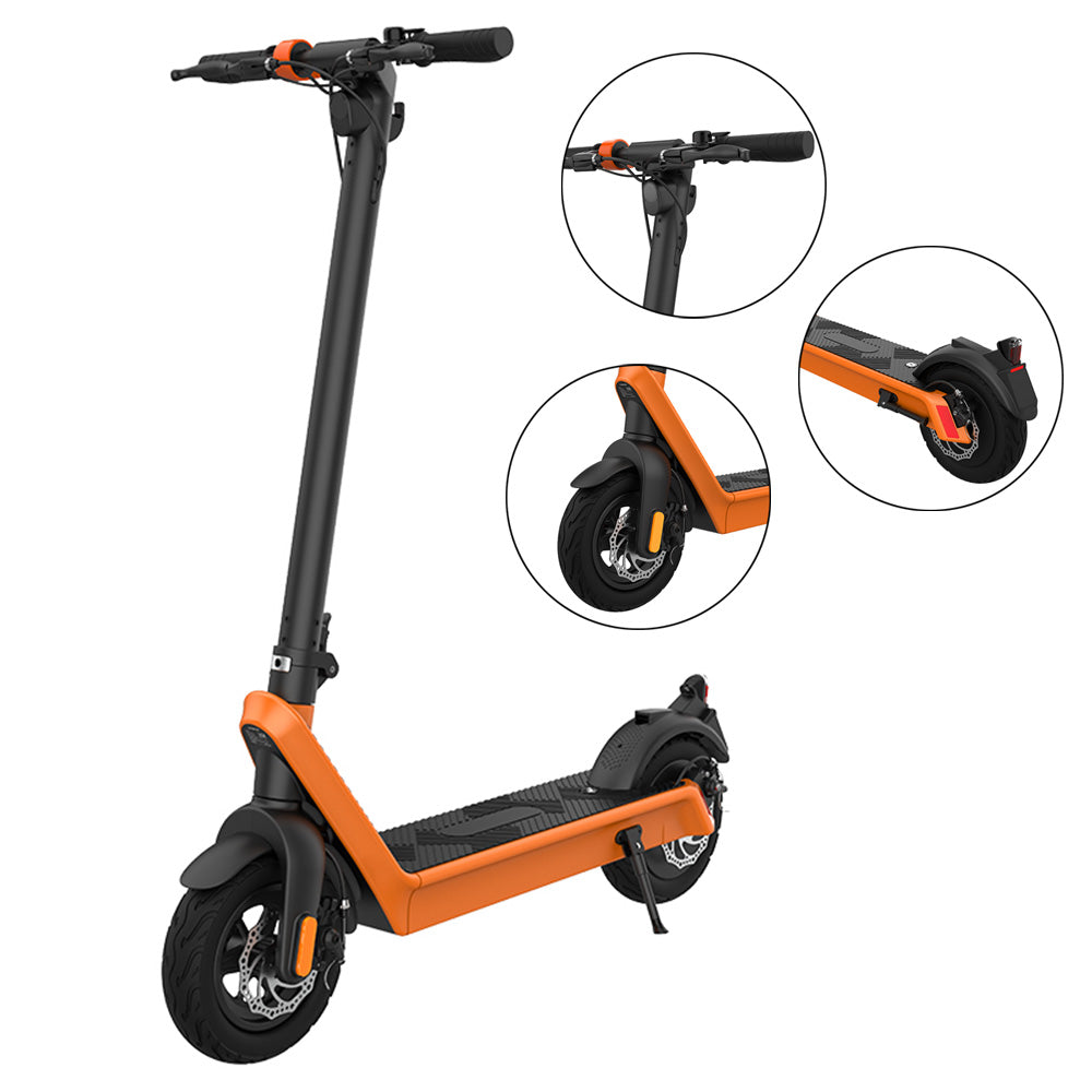 10" Folding Electric Scooter 500W 70KM Range 40km/h For Adult City Commute