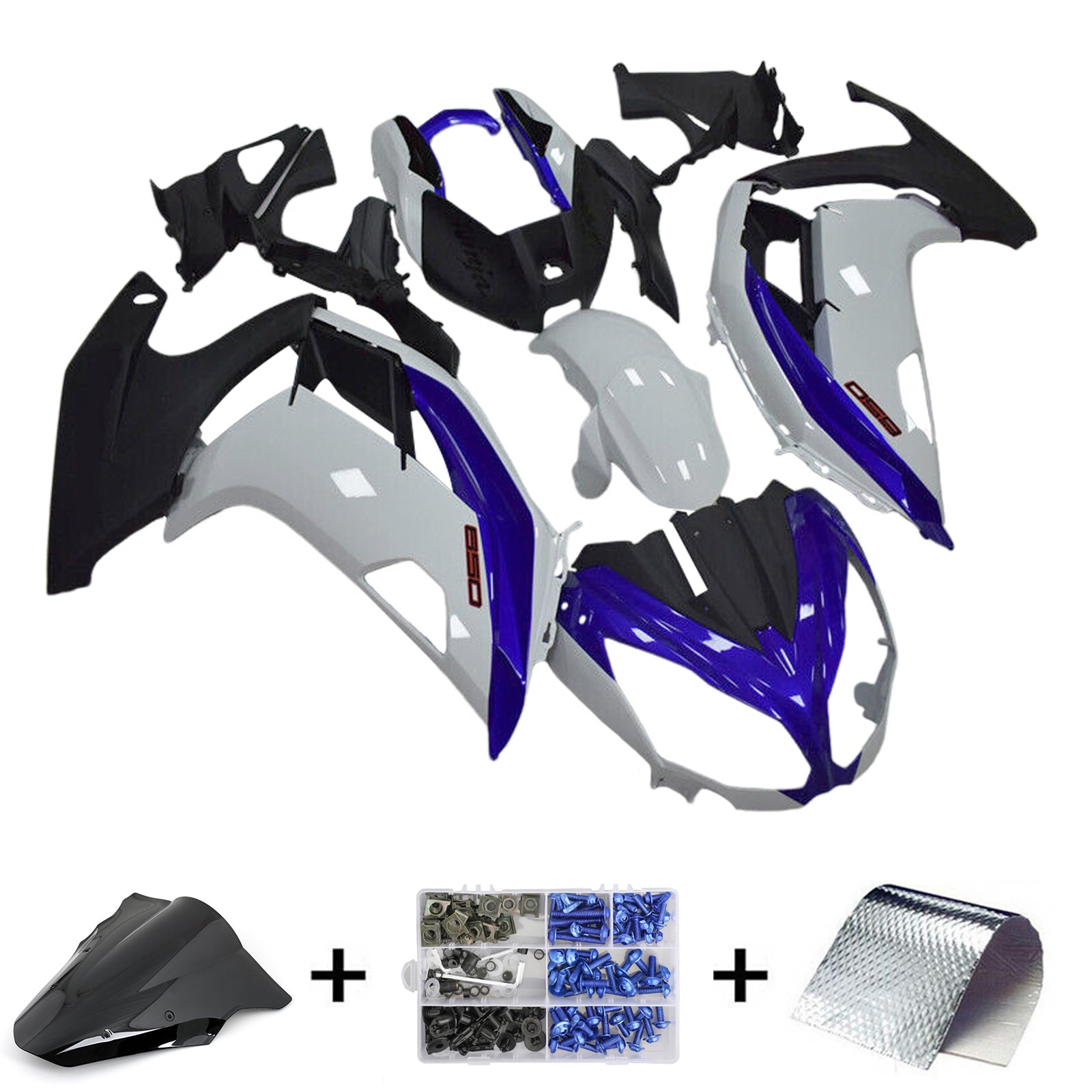 2012-2016 Kawasaki ER6F/Ninja650 Injection Fairing Kit Bodywork Plastic ABS