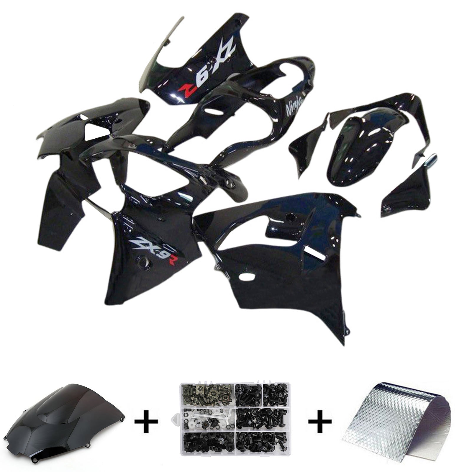 2000-2001 Kawasaki ZX9R Injection Fairing Kit Bodywork Plastic ABS