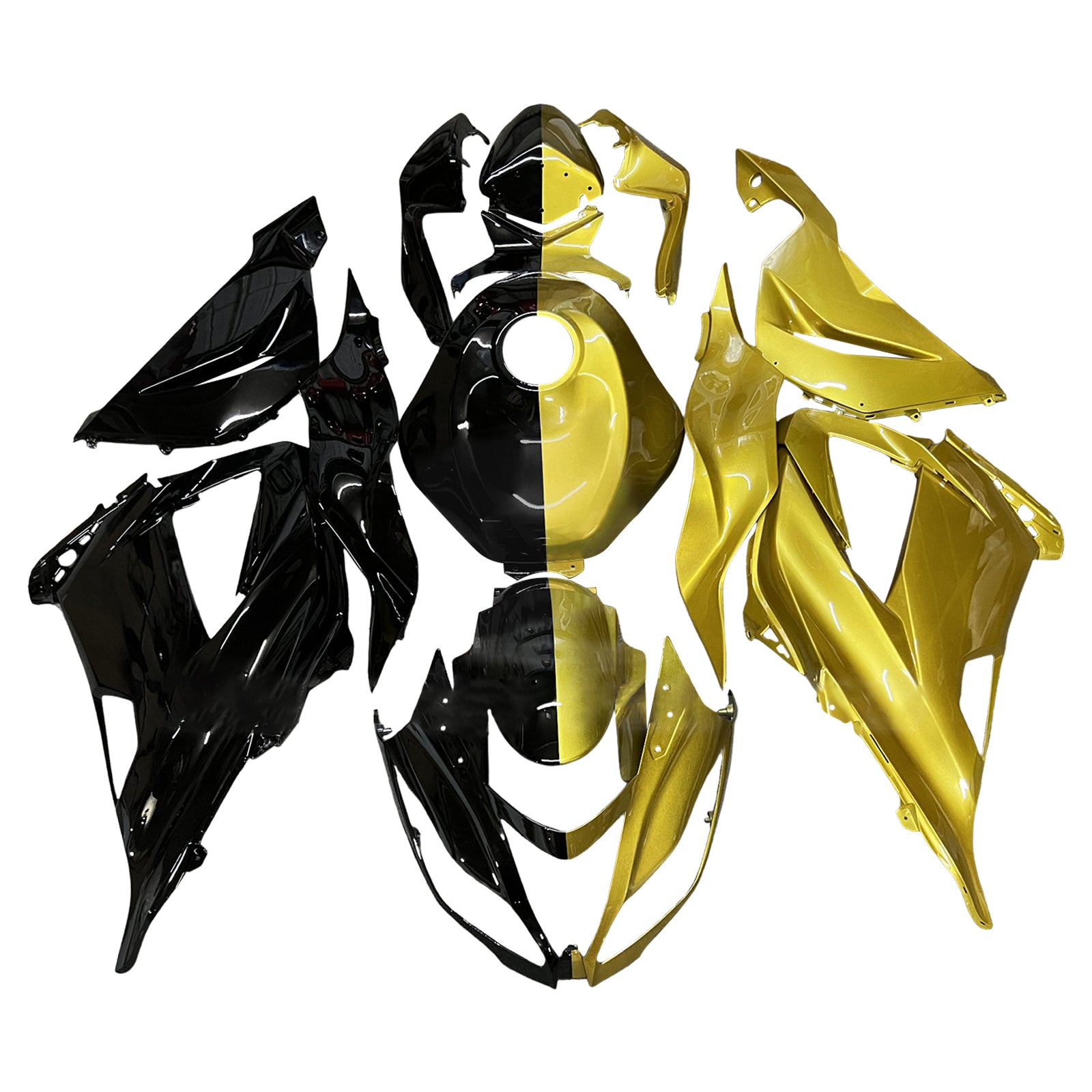 Injeksjon Fairing Kit Bodywork Plast Abs Fit for Kawasaki ZX6R 636 2013-2018