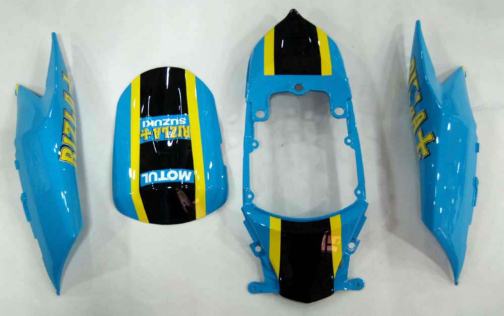 2008-2010 GSXR 600/750 Blue Rizla Bodywork Fairing ABS Injection Molded Plastics Set Generic