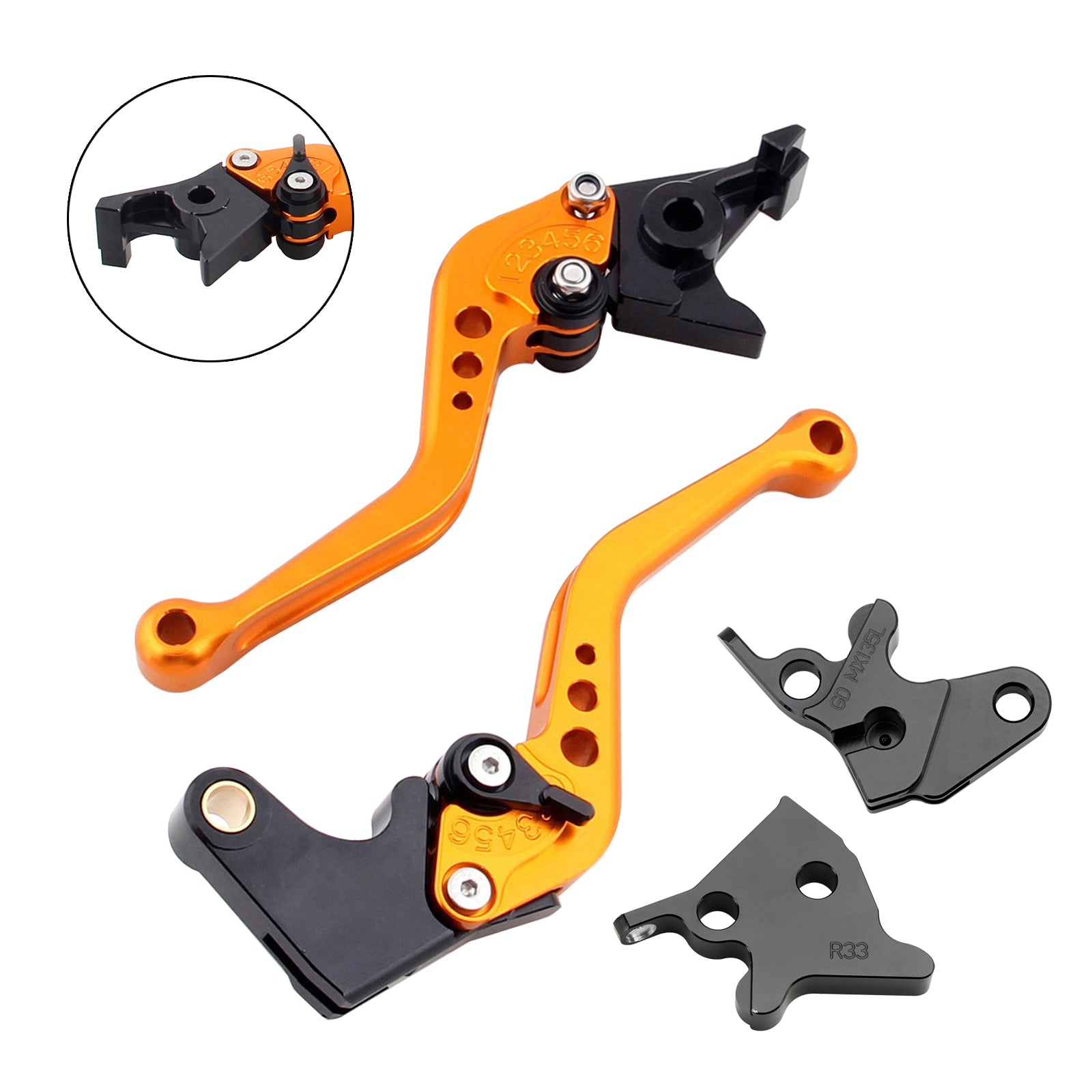 2005-2014 Yamaha YBR125 Ny kort clutchbremsespak