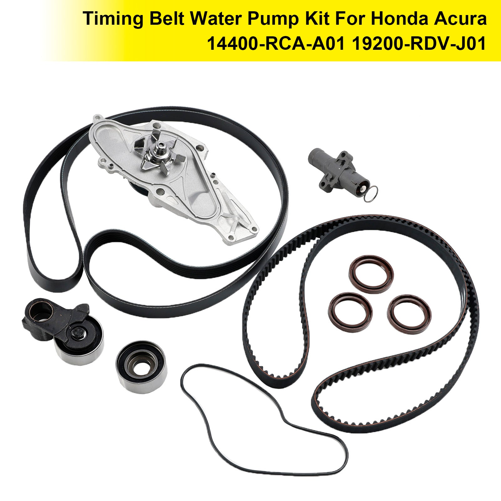 2006-2014 Honda Ridgeline All 3.5L / V6 Timing Belt Water Pump Kit 14400-RCA-A01 19200-RDV-J01