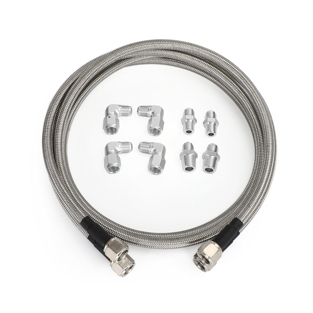 Areyourshop Transmission Cooler Hose Lines Kit For TH350 700R4 TH400 52" Length