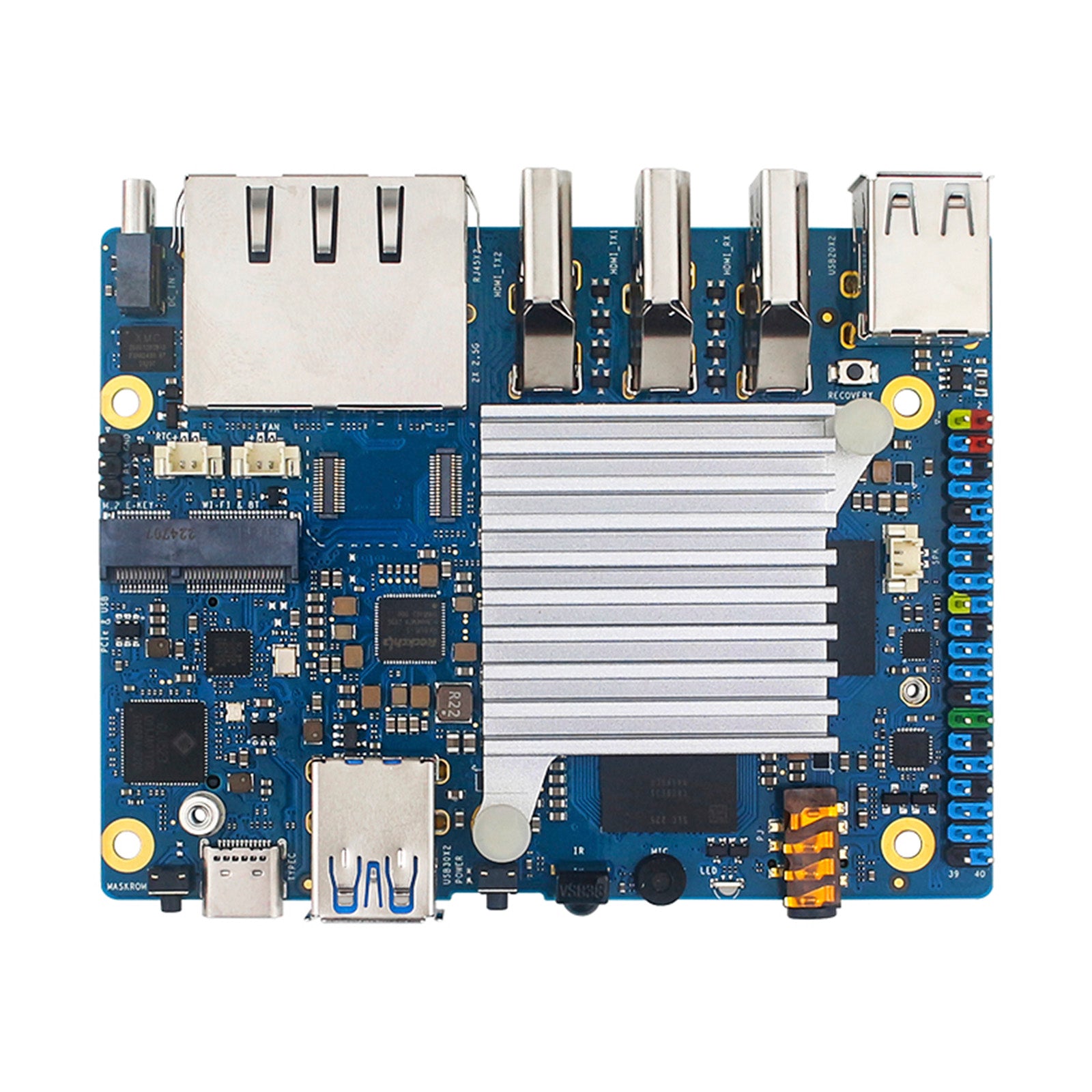 Orange Pi 5 Plus koellichaam Pi 5 Hoge temperatuurbestendigheid CPU-koellichaamkoeling