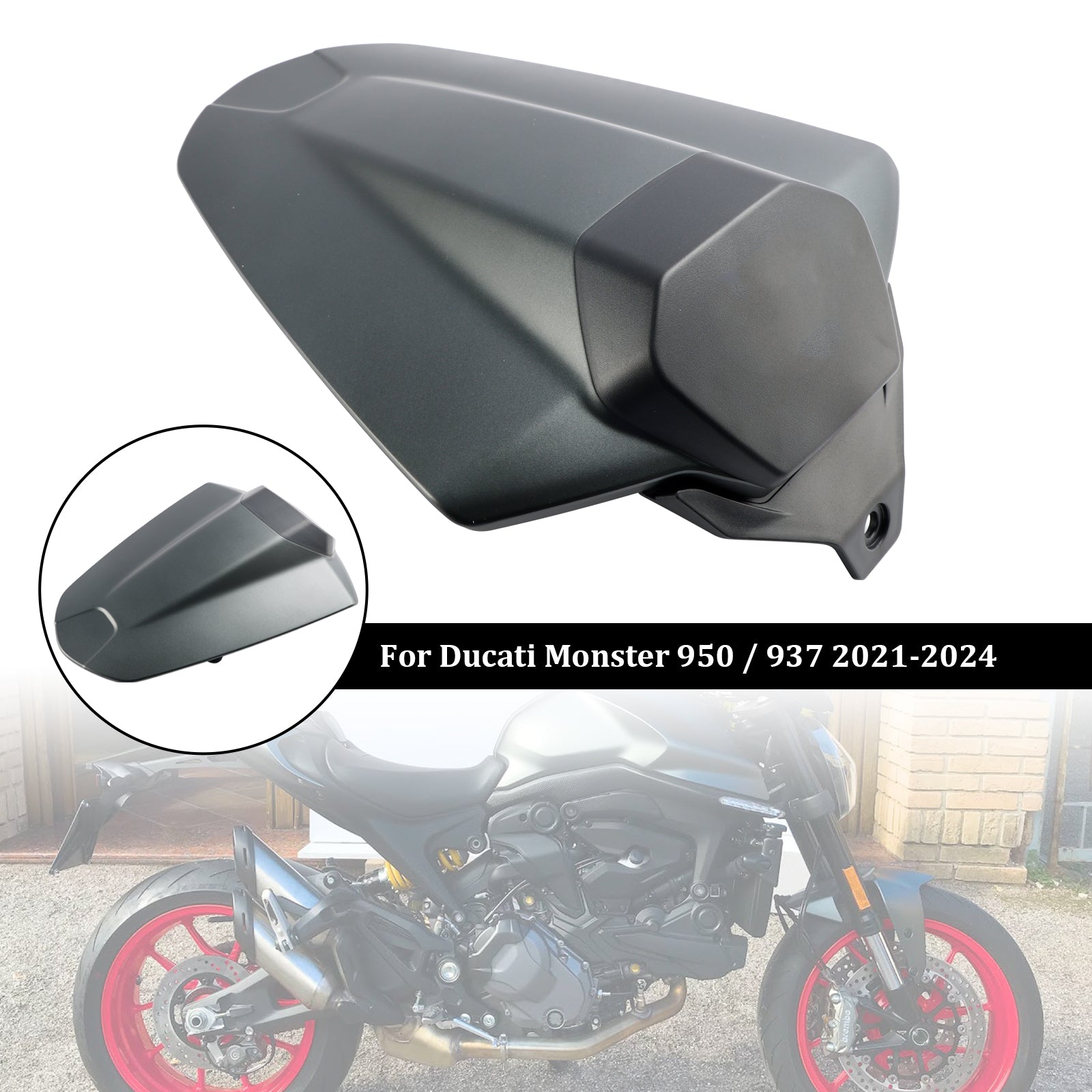 2021-2024 Ducati Monster 950 937 Staart Achterbank Hoes Kuipkap