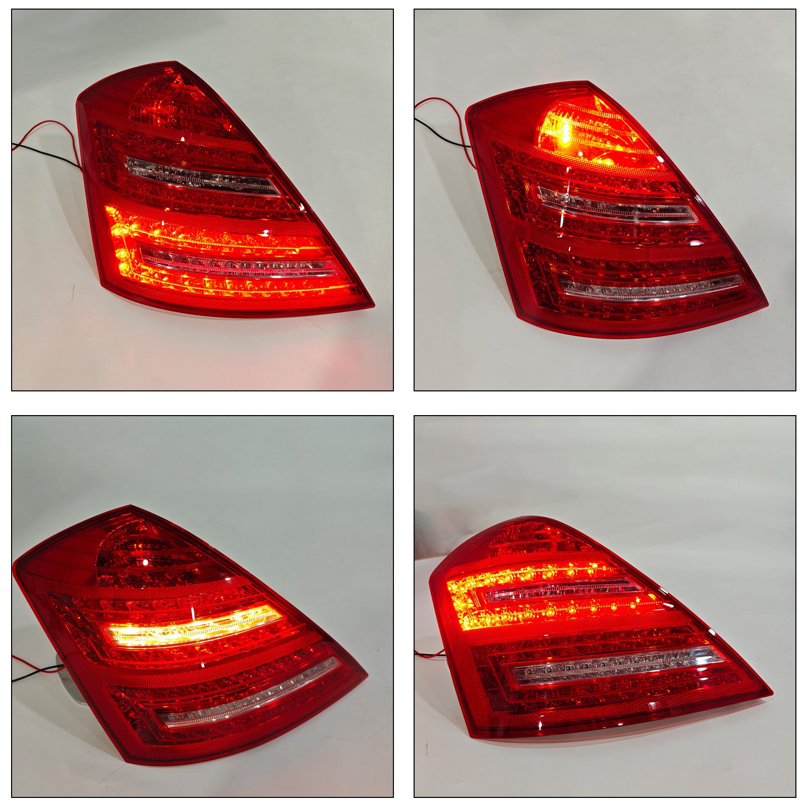 Mercedes-Benz 2007-2013 W221 Lâmpada de luz traseira LED esquerda Classe S 2218201364