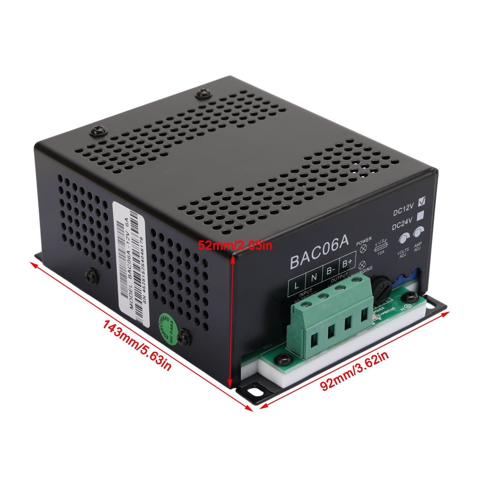 BAC06A 12V batterilader BAC06A-12V kontroller for Smartgen Generator