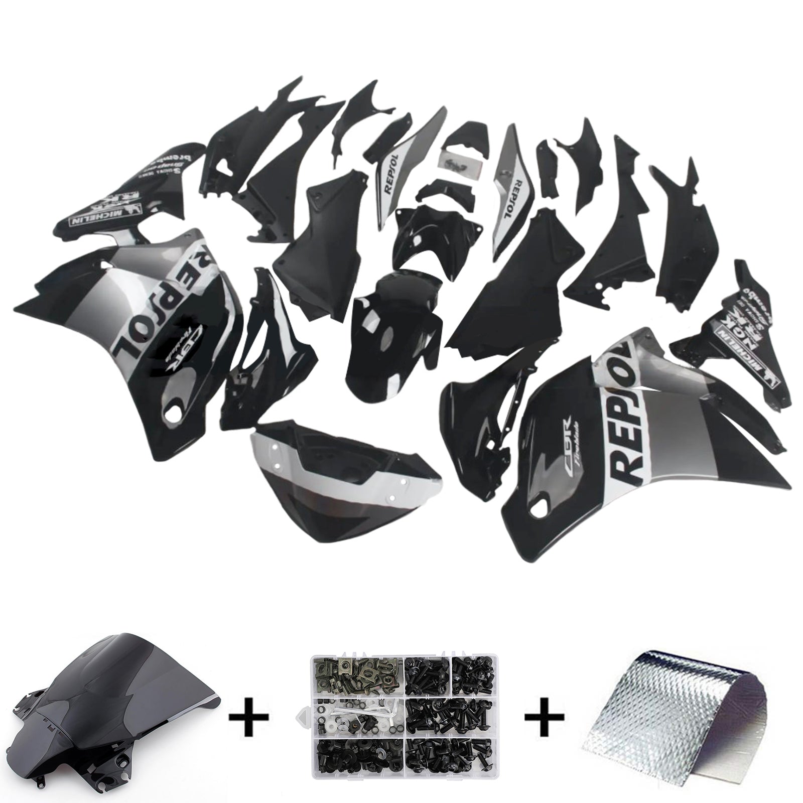 Kit de carénage d'injection Honda CBR250R 2011-2015, carrosserie en plastique ABS