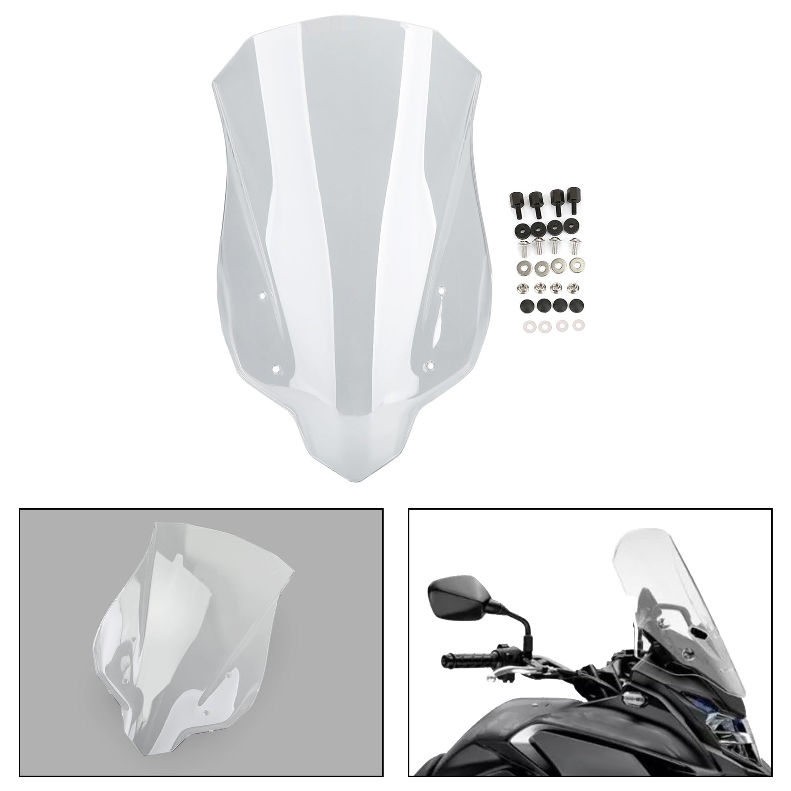 2013-2023 Honda CB500X 1X ABS Plastic Motorcycle Windshield Windscreen