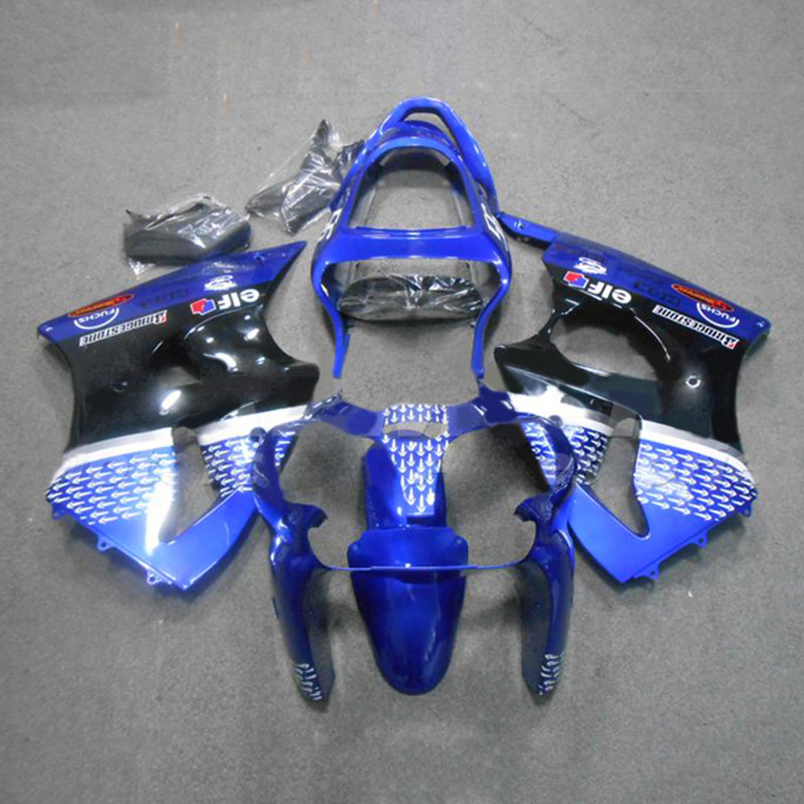 2000-2002 KAWASAKI ZX6R 636 2005-2008 ZZR600 Kit de carénage d'injection Bodywork # 122