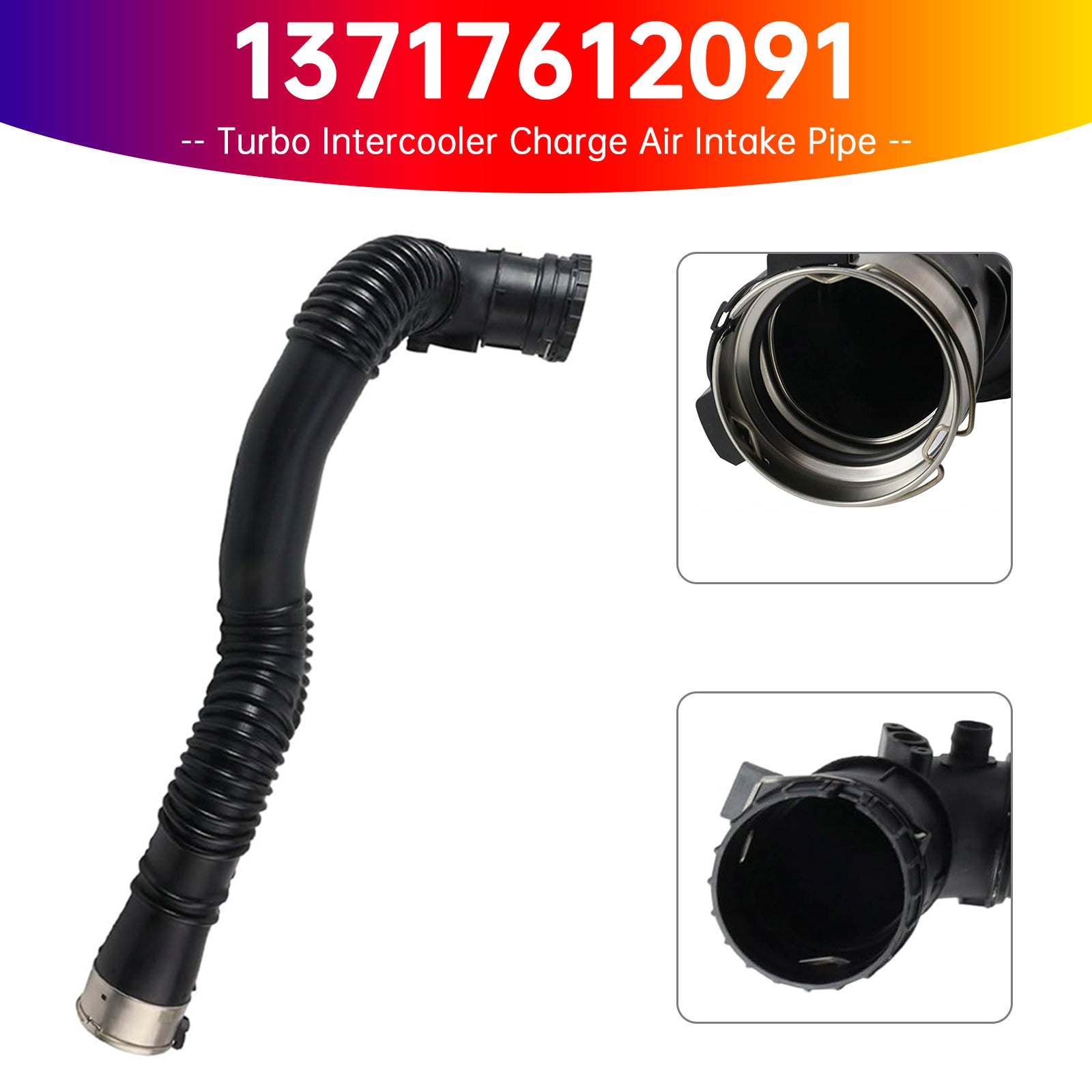 Turbo Intercooler Charge Air Intake Pipe for BMW 5 Series F10 F11 13717612091