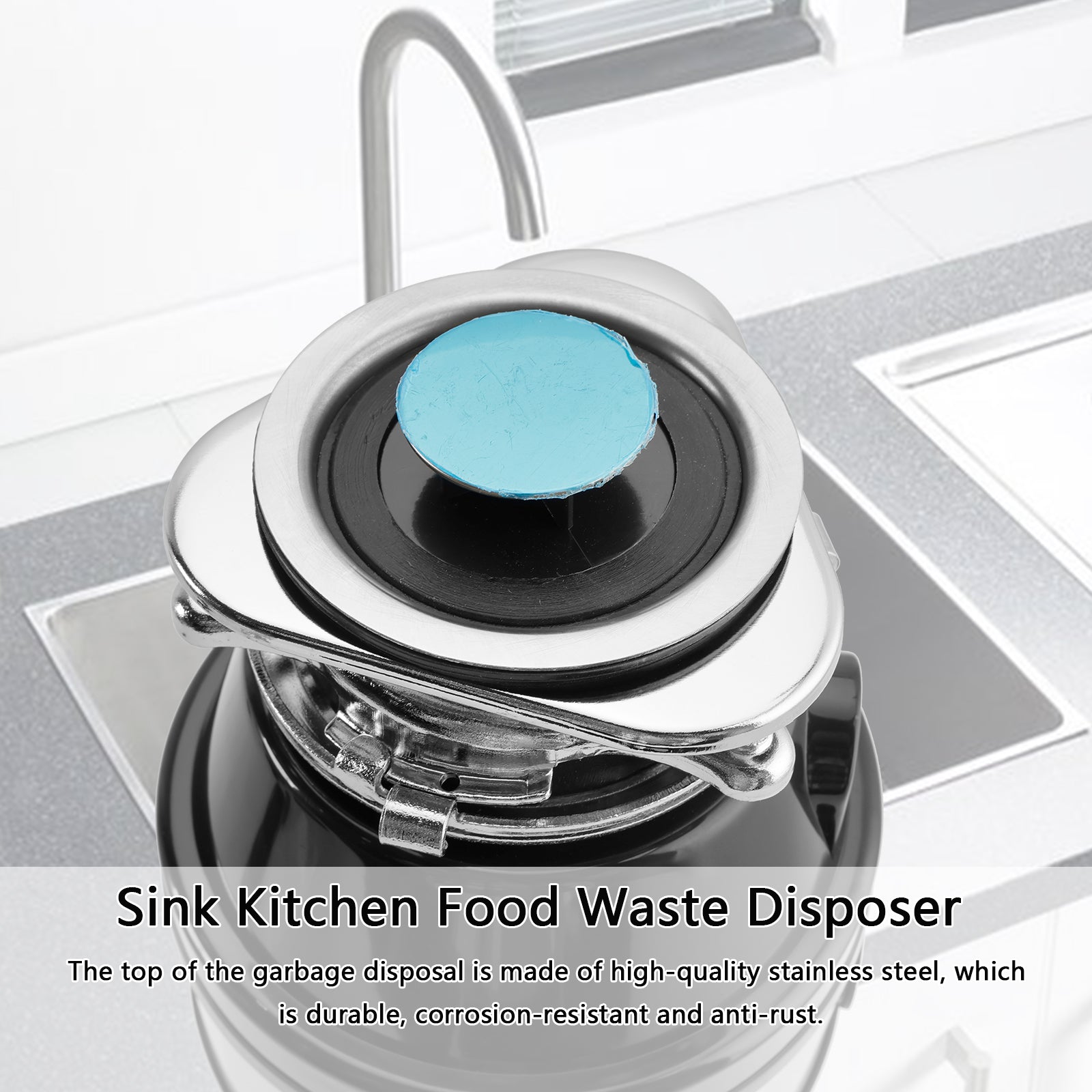 Afvalverwijdering 3/4 HP 2800 RPM Onder gootsteen Keuken Voedselafvalverwijderaar met stekker
