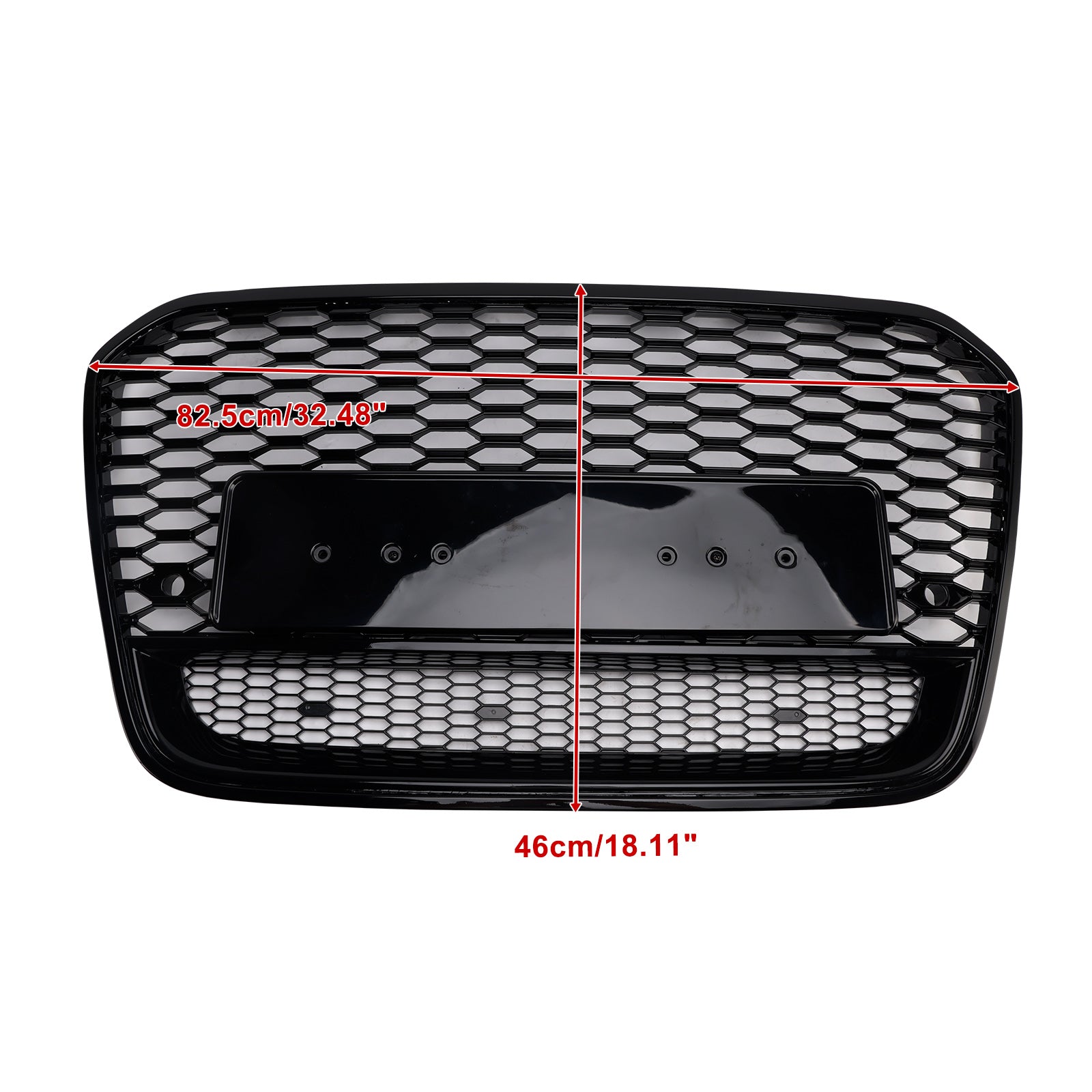 RS6 Style Front Mesh Honeycomb Grill Grille Fit Audi A6 S6 C7 2012-2015