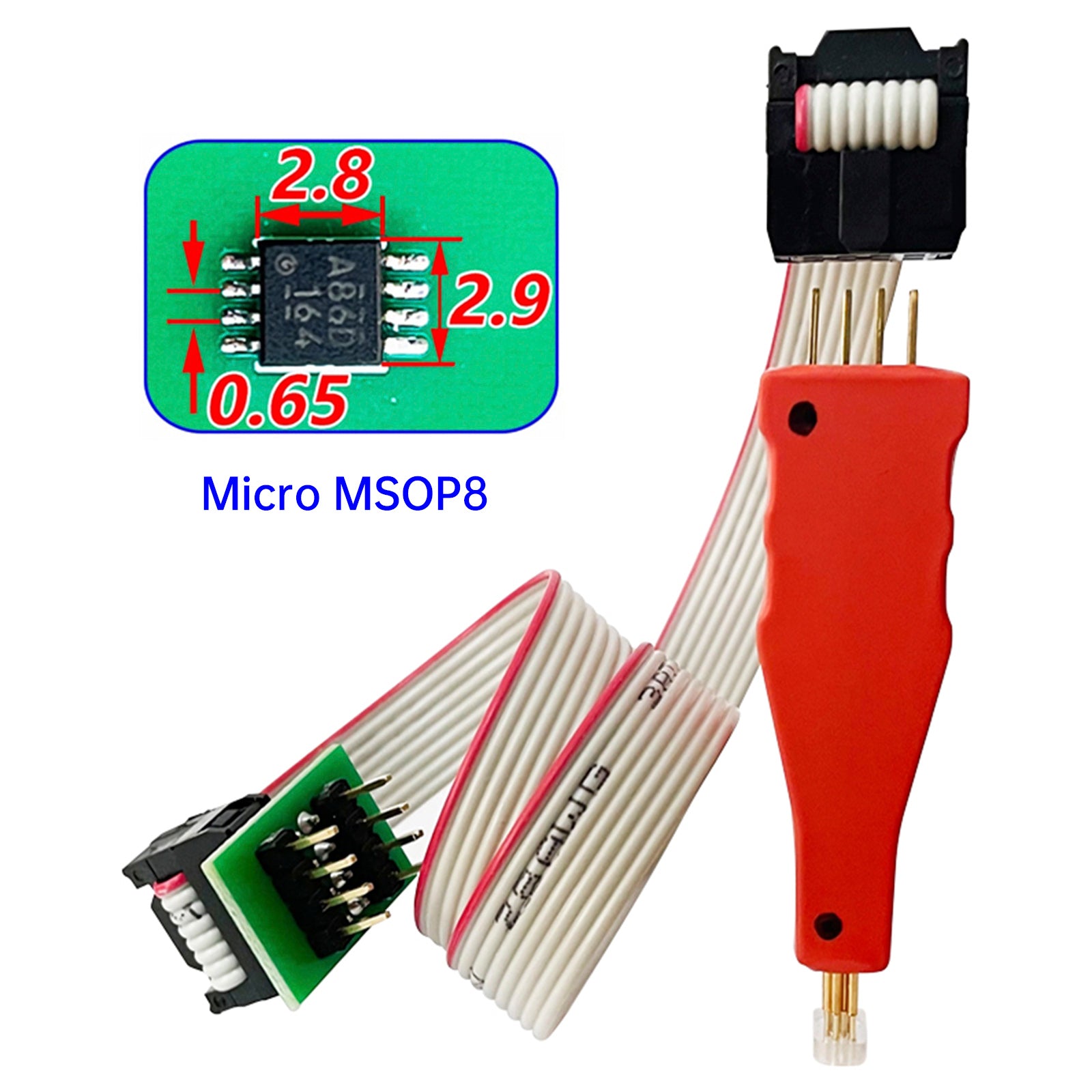 TSSOP8/MSOP8 Chip Burn Test Probe Micro Chip Veerpen Autoverbindingskabel
