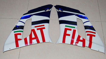 1998-2002 Yamaha YZF-R6 Blanc & Bleu No.46 FIAT R6 Racing Carénages Amotopart Carénages des douanes