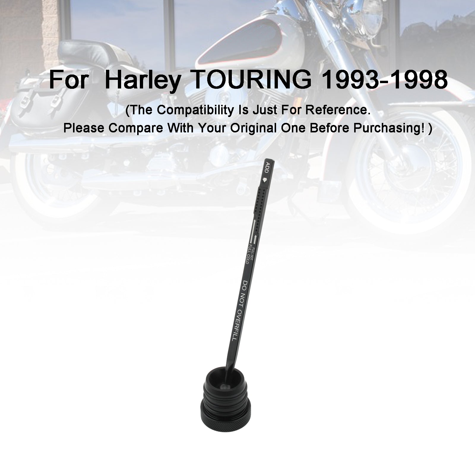 Bouchon de réservoir de jauge d'huile Harley TOURING FLHT FLHS FLTC 1993-1998, bouchon 0710-0002