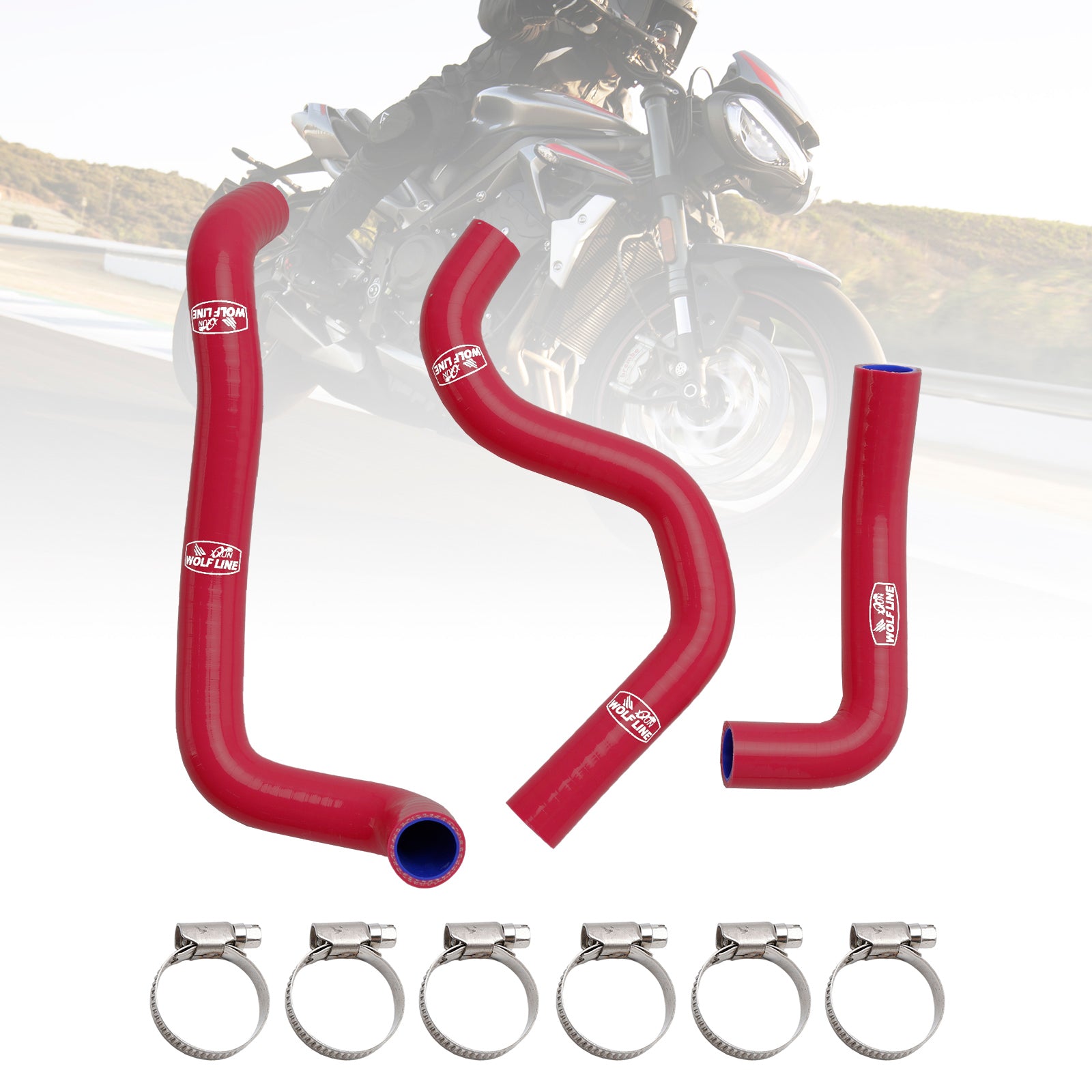 2020-2022 Street Triple 765 R RS Silicone Radiator coolant Hose kit