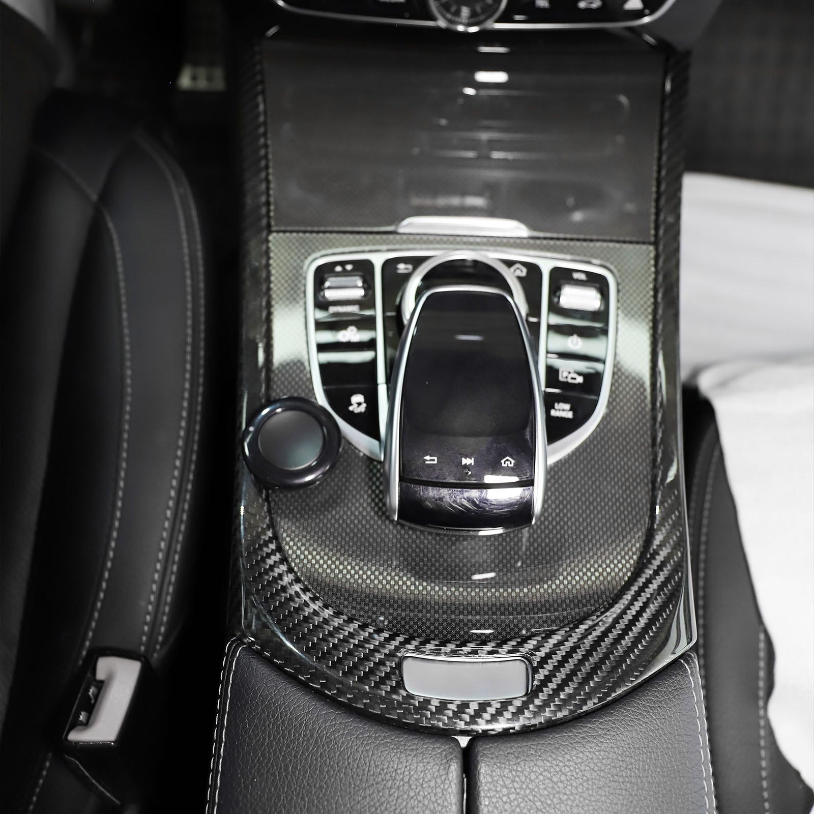 Carbon Fiber Center Console Gear Frame Cover Fit Benz W464 W465 2019-2026