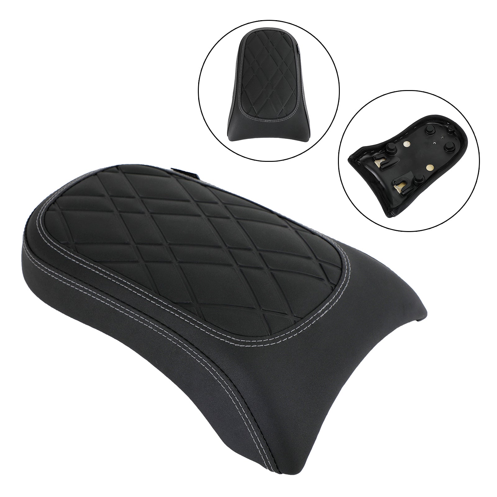 Rear Seat Passenger Cushion Flat Pu Black Grid For Bmw R18 Bikes 2020-2022 2021