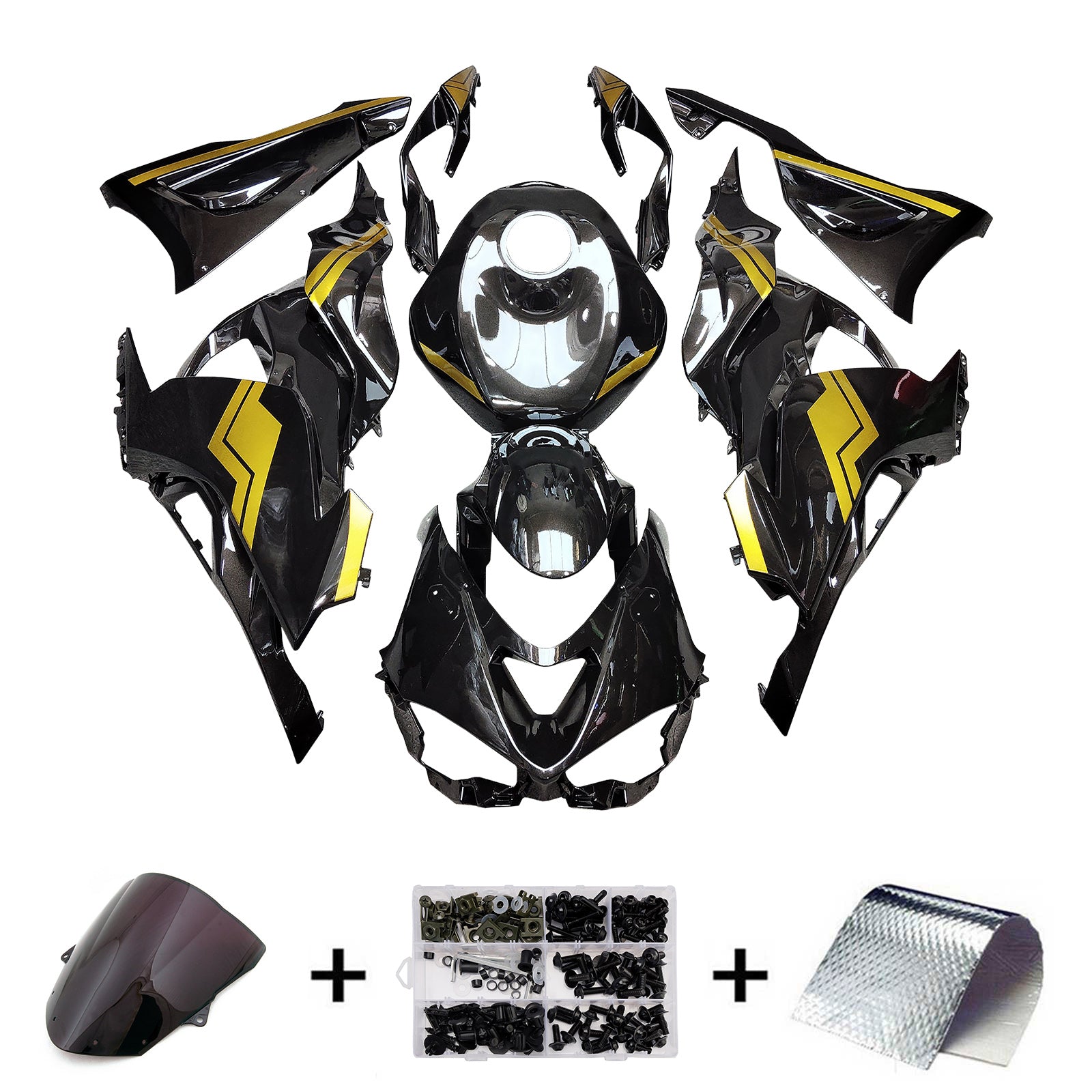 Injeksjon Fairing Kit Bodywork Plast Abs Fit for Kawasaki ZX-6R 2024-2025