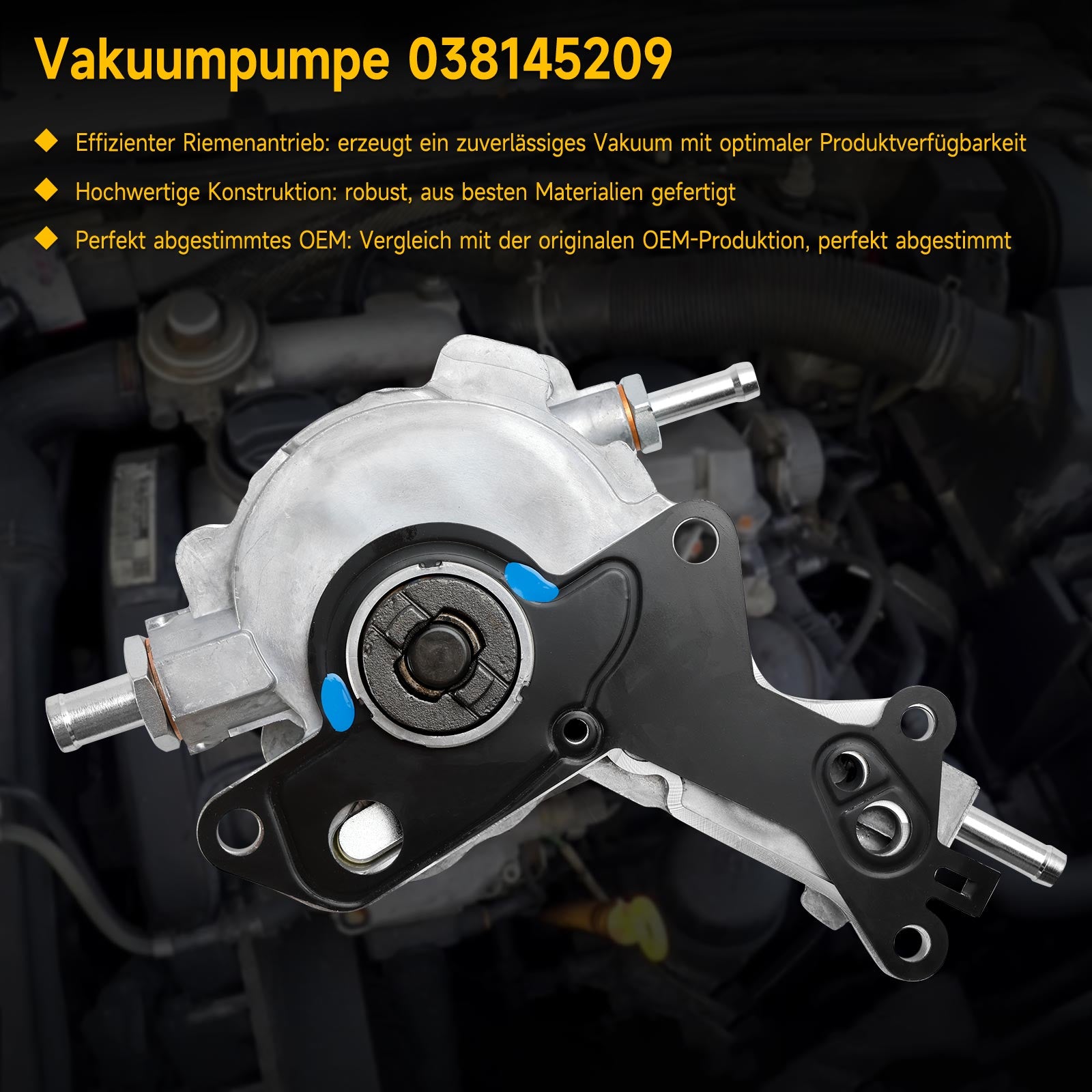 Pompa a vuoto 038145209 per Audi A2 A3 A4 A6 2000-2010 1.4 TDI/1.9 TDI/2.0 TDI