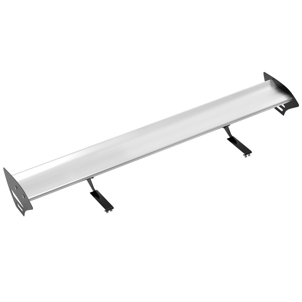 Universal Hatch Adjustable Aluminum GT Rear Trunk Wing Racing Spoiler Silver 15# Generic