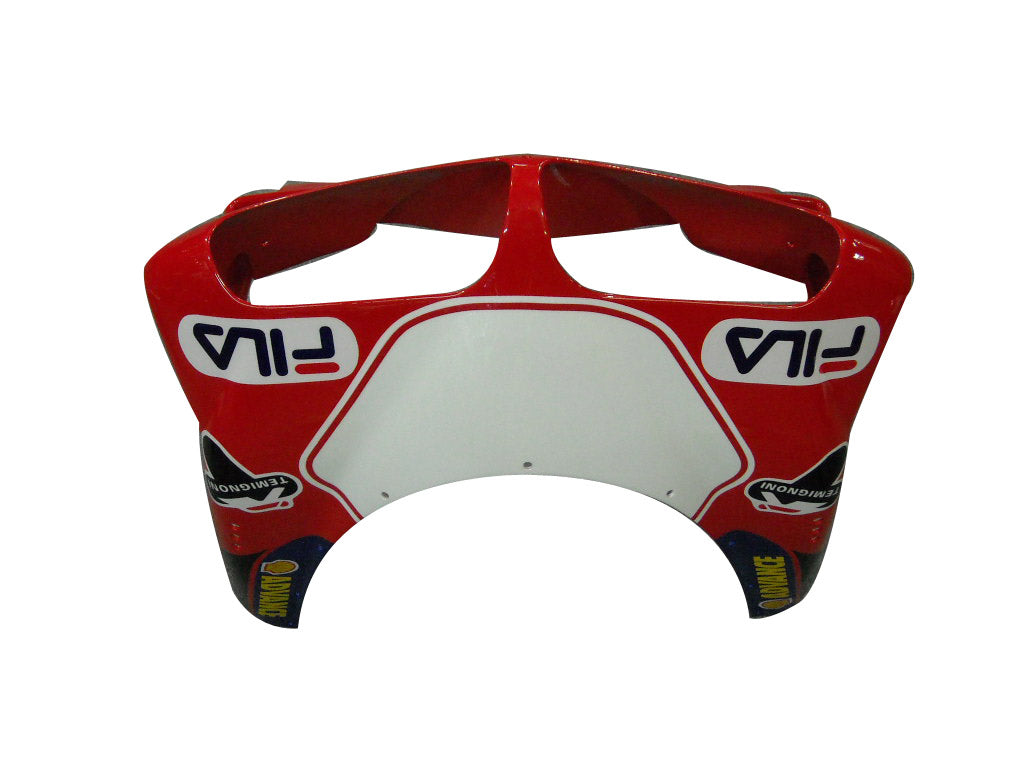 1996-2002 Ducati 996/748 Red White Blue Fila Bodywork Fairing ABS Injection Mold 4# Generic