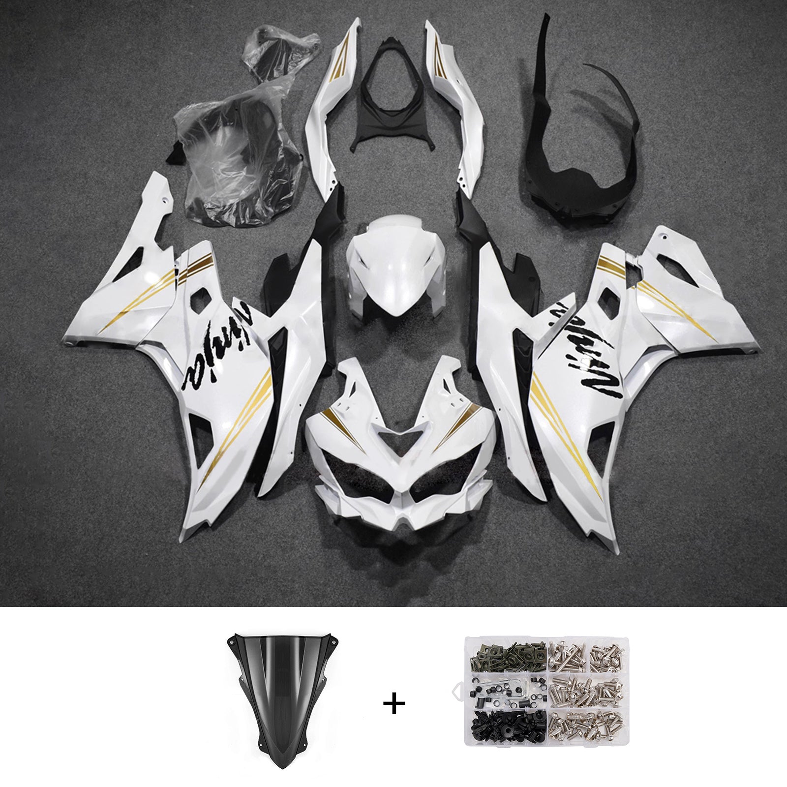 Injection Fairing Kit fit For Kawasaki Ninja ZX-25R ZX-4R ZX-4RR 2019-2025