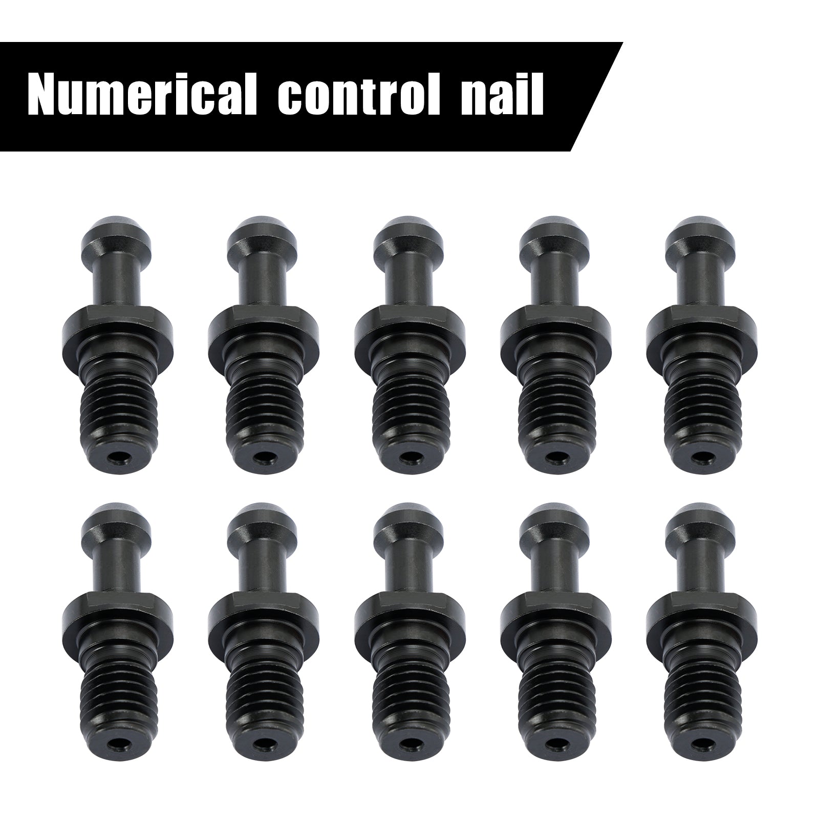 10Pcs CAT40 45° Pull Stud Retention Knob Fits For Any Haas CAT40 CNC Black