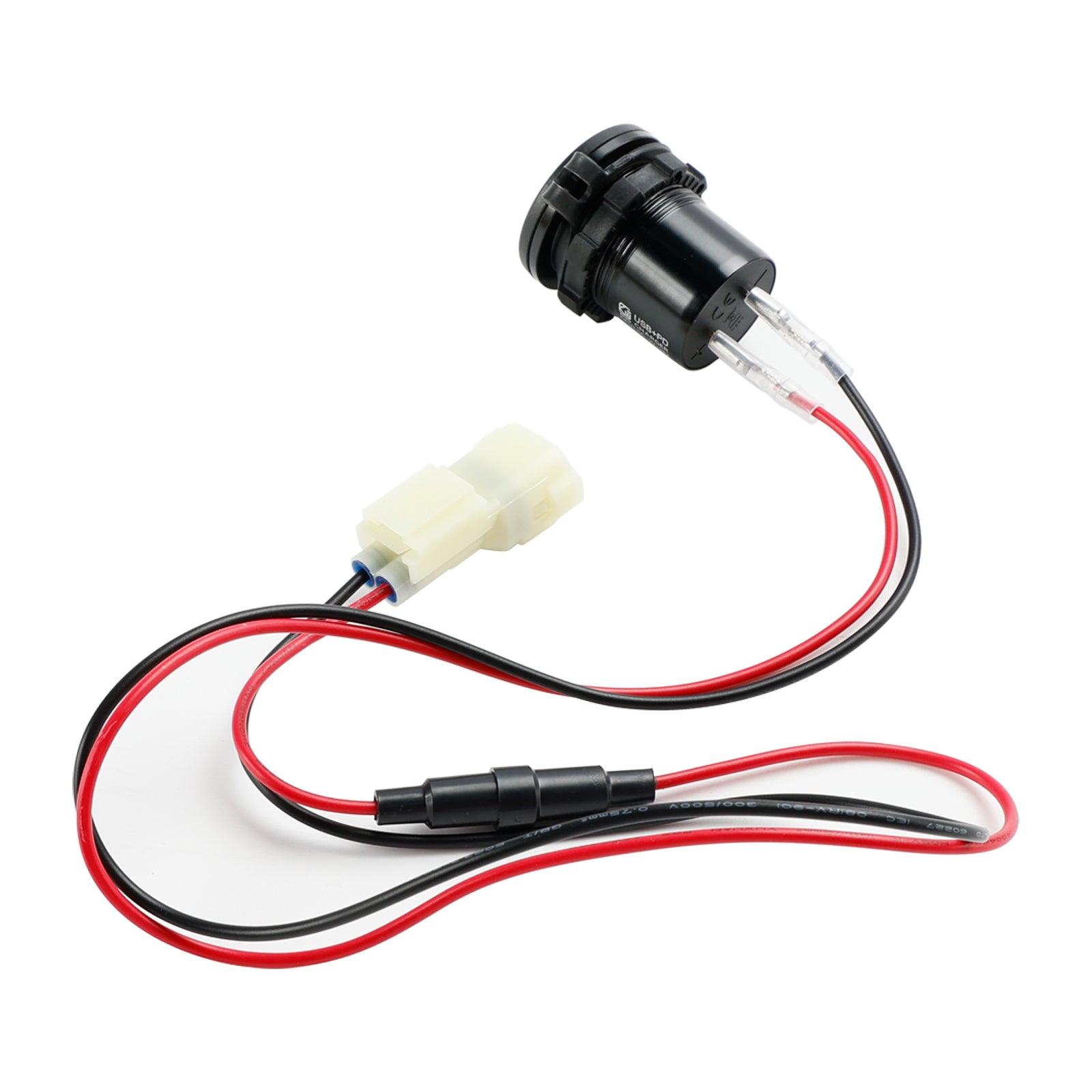 12V stopcontactlader USB + C Type Quick Past voor Honda NX400 2024