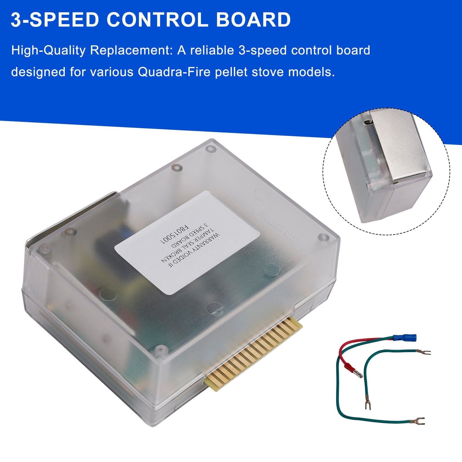SRV7000-205/SRV7000-704 for Quadra-Fire Pellet 3 Speed ​​Control Box Circuit Board