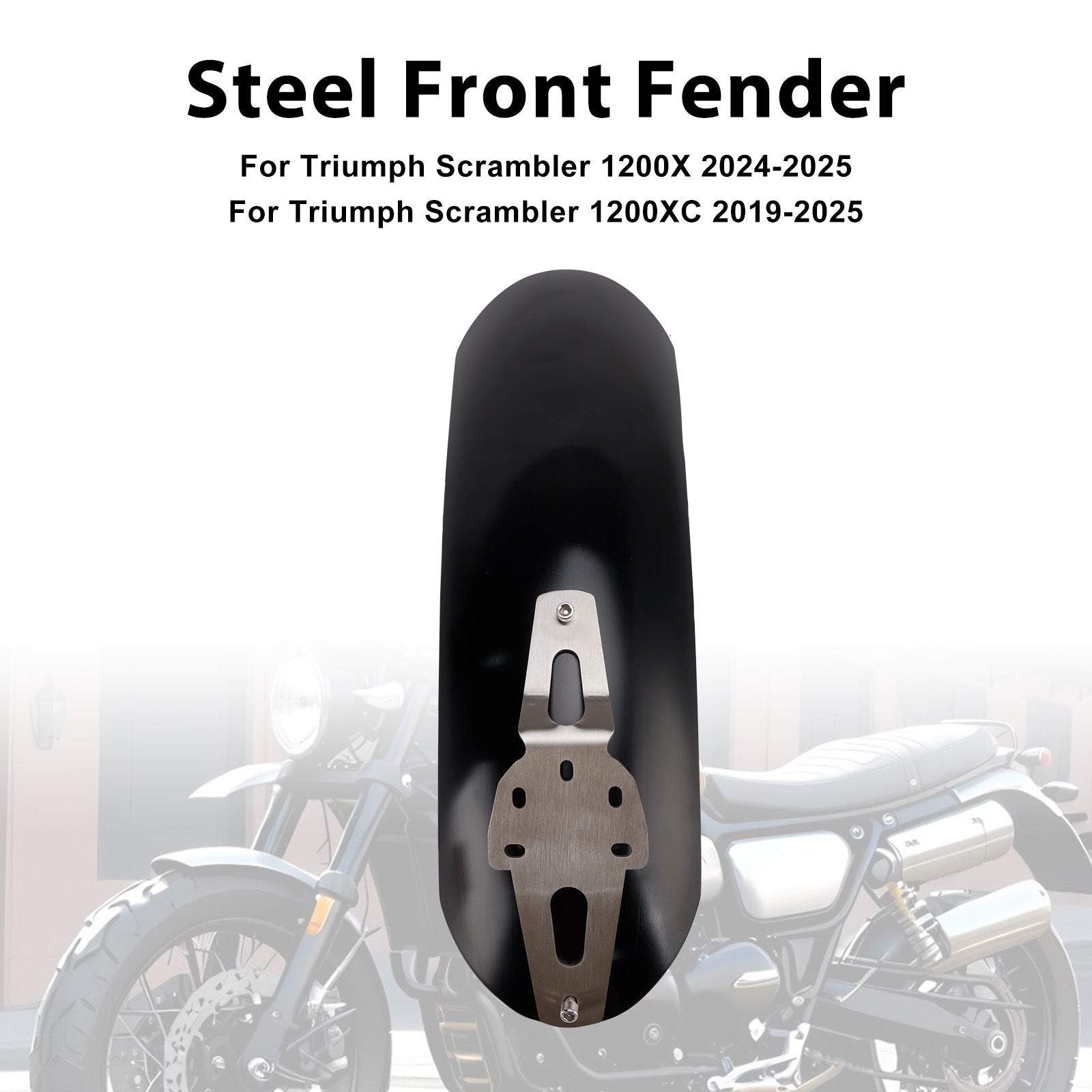Steel Front Fender Mudguard For Scrambler 1200X 1200XC 1200XE 2019-2025