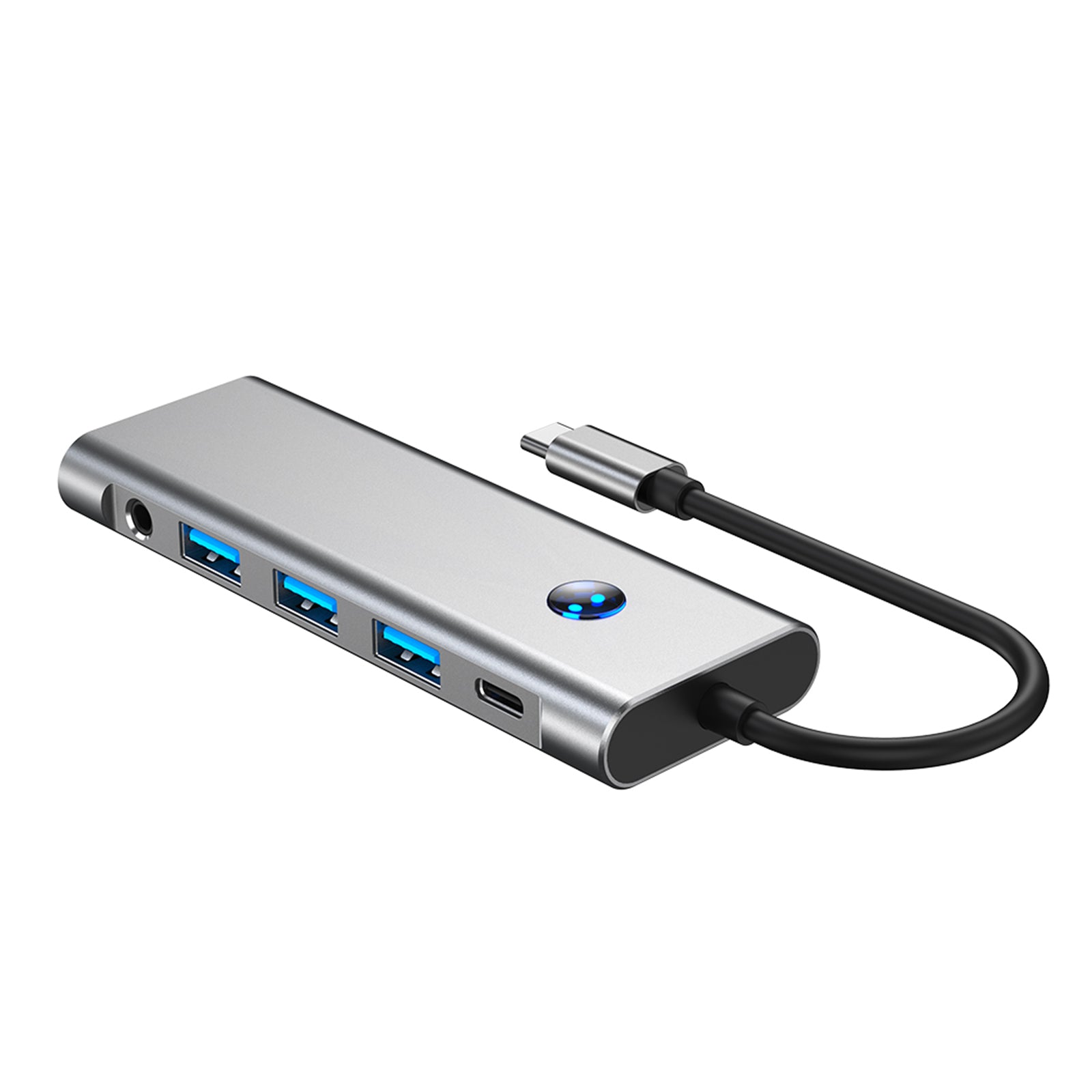 9 in 1 TYPE-C+USB3.0 USB2.0 HDMI SD/TF PD100W Hubadapter voor audiogegevensinterface