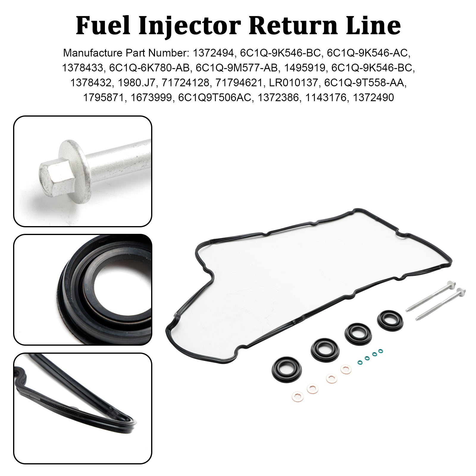 Joints d'injecteur boulons joint de couvercle de culbuteur 1372490 adapté à Ford Transit MK7 2.2 TDCI