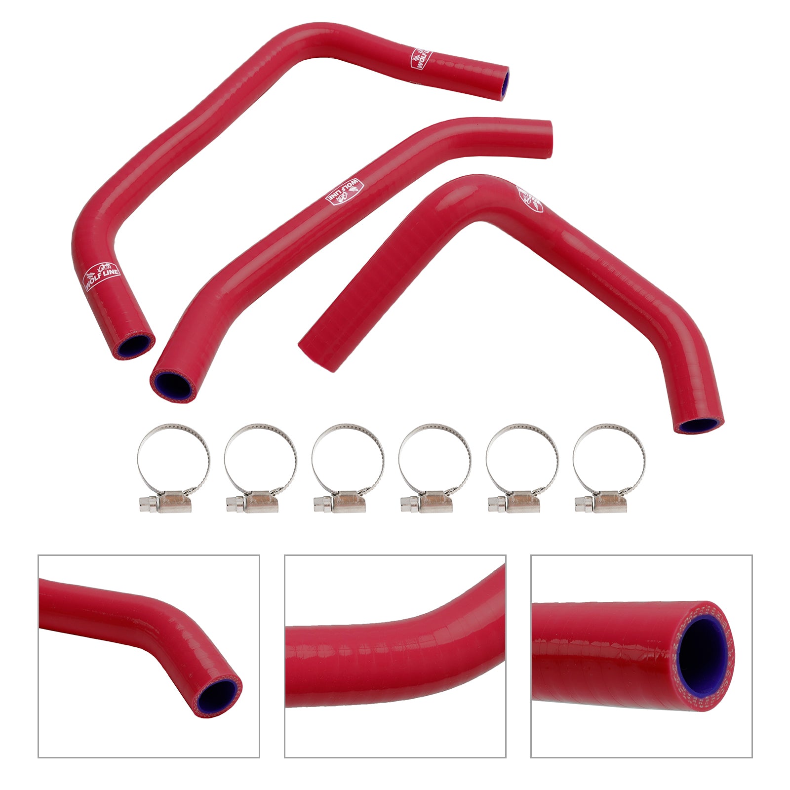 Silicone Radiator coolant Hose kit For Kawasaki ZX4R ZX-4RR 2023-2024