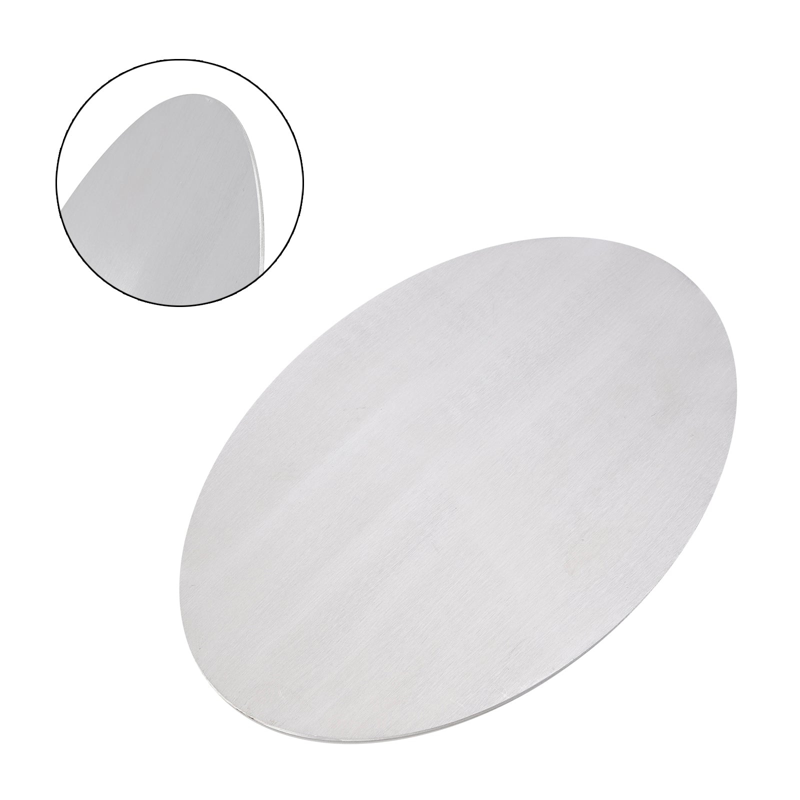 Plaque d'images en alliage en aluminium vierge ovale diy ajustement universel pour moto