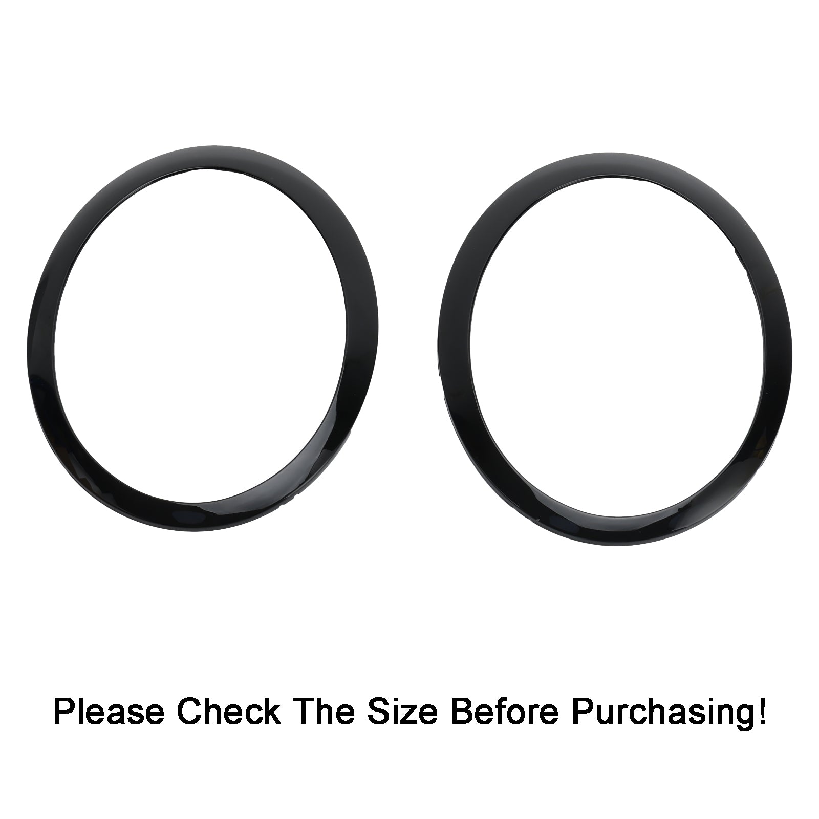 2pcs Headlight Trim Ring For Mini Cooper One R50 R52 R53 2001-2006